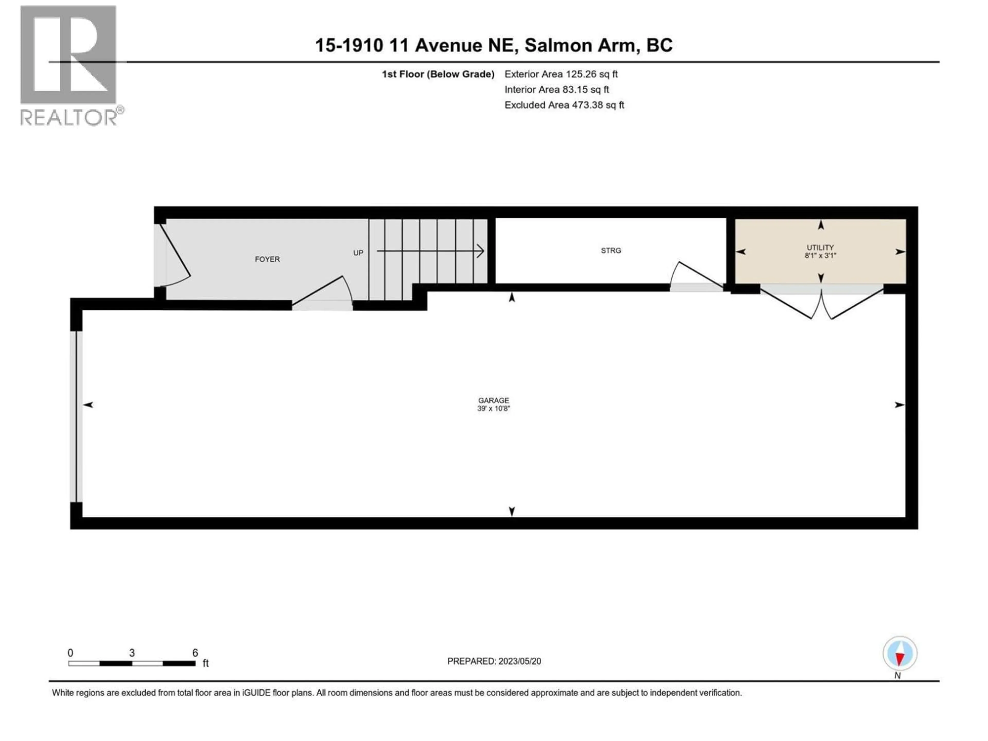 Floor plan for 7 - 1910 11 AVENUE NORTHEAST, Salmon Arm British Columbia V1E2V5