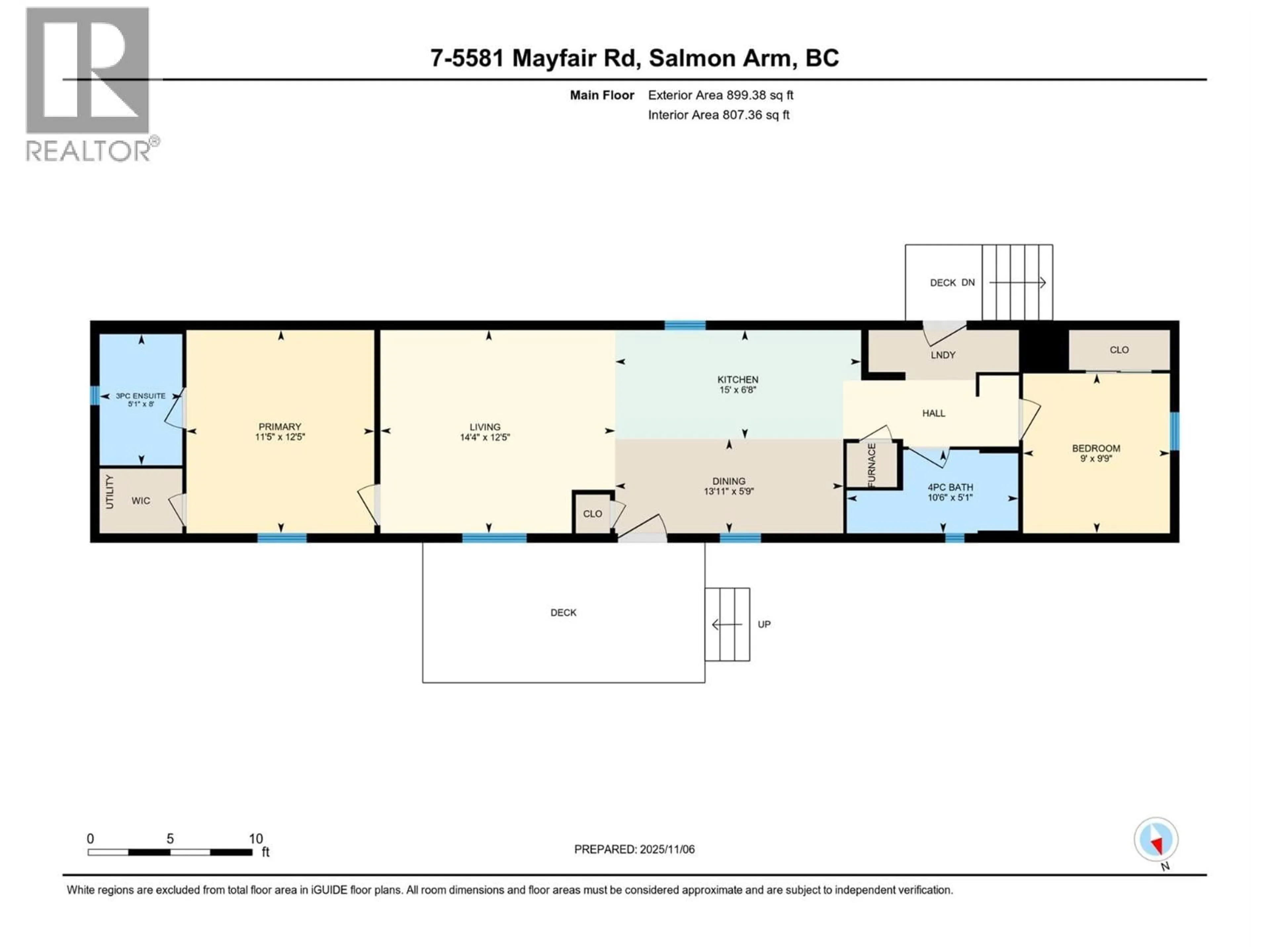 Floor plan for 7 - 5581 MAYFAIR ROAD, Salmon Arm British Columbia V1E4M3