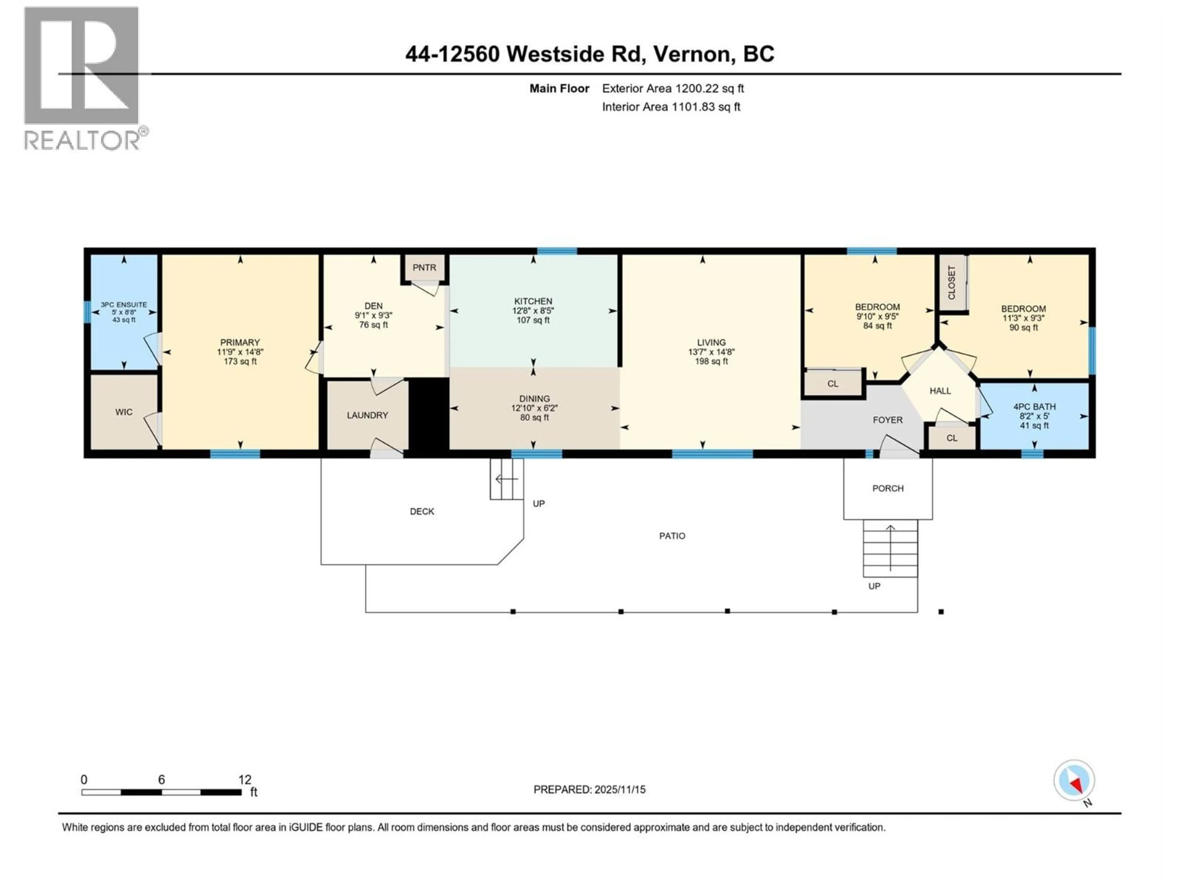 Floor plan for 44 - 12560 WESTSIDE ROAD, Vernon British Columbia V1H1S9
