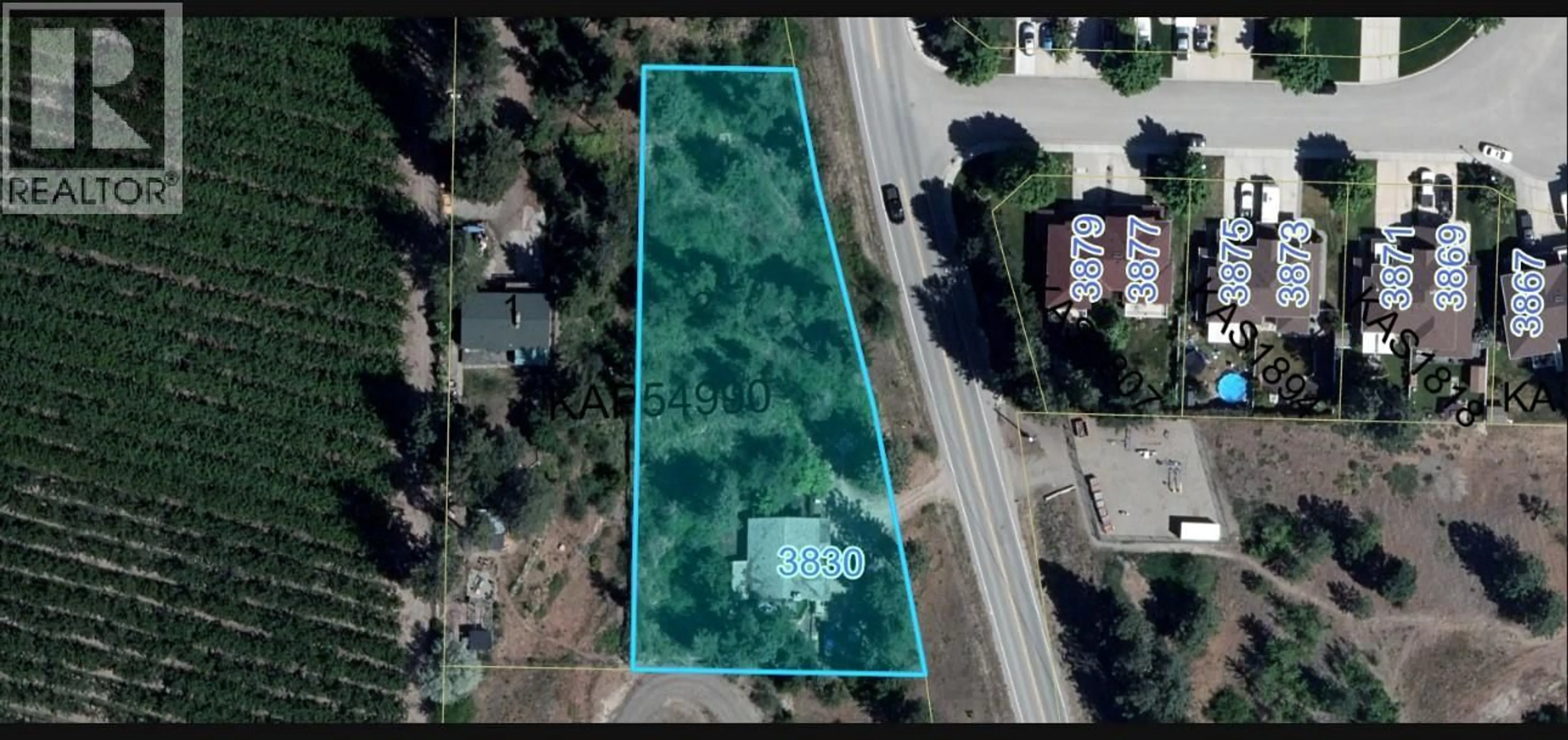 A pic from outside/outdoor area/front of a property/back of a property/a pic from drone, street for 3830 GELLATLY ROAD SOUTH, West Kelowna British Columbia V4T2K6