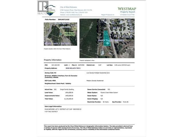 3830 GELLATLY ROAD SOUTH, West Kelowna 3