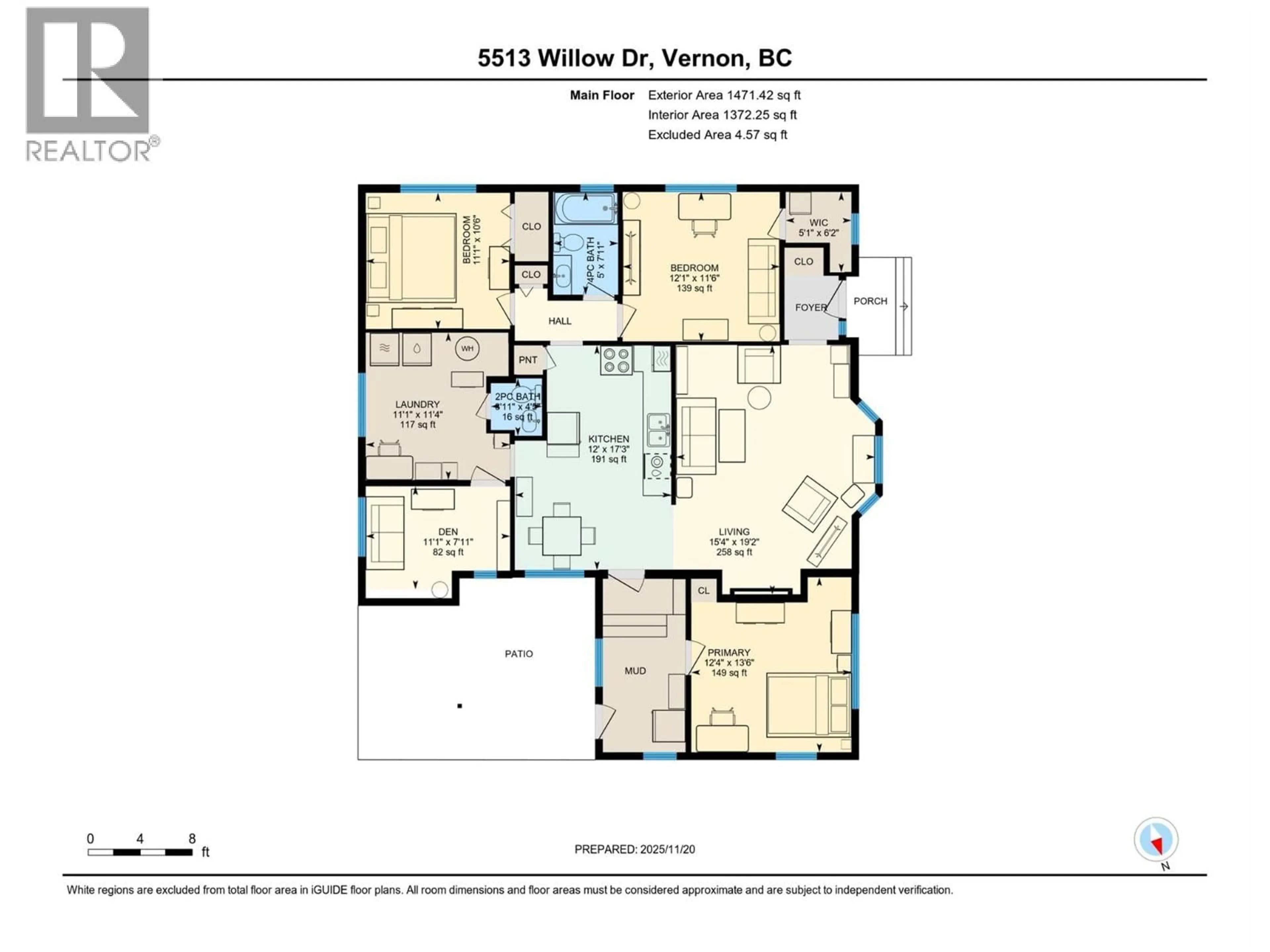 Floor plan for 5513 WILLOW DRIVE, Vernon British Columbia V1T7W3