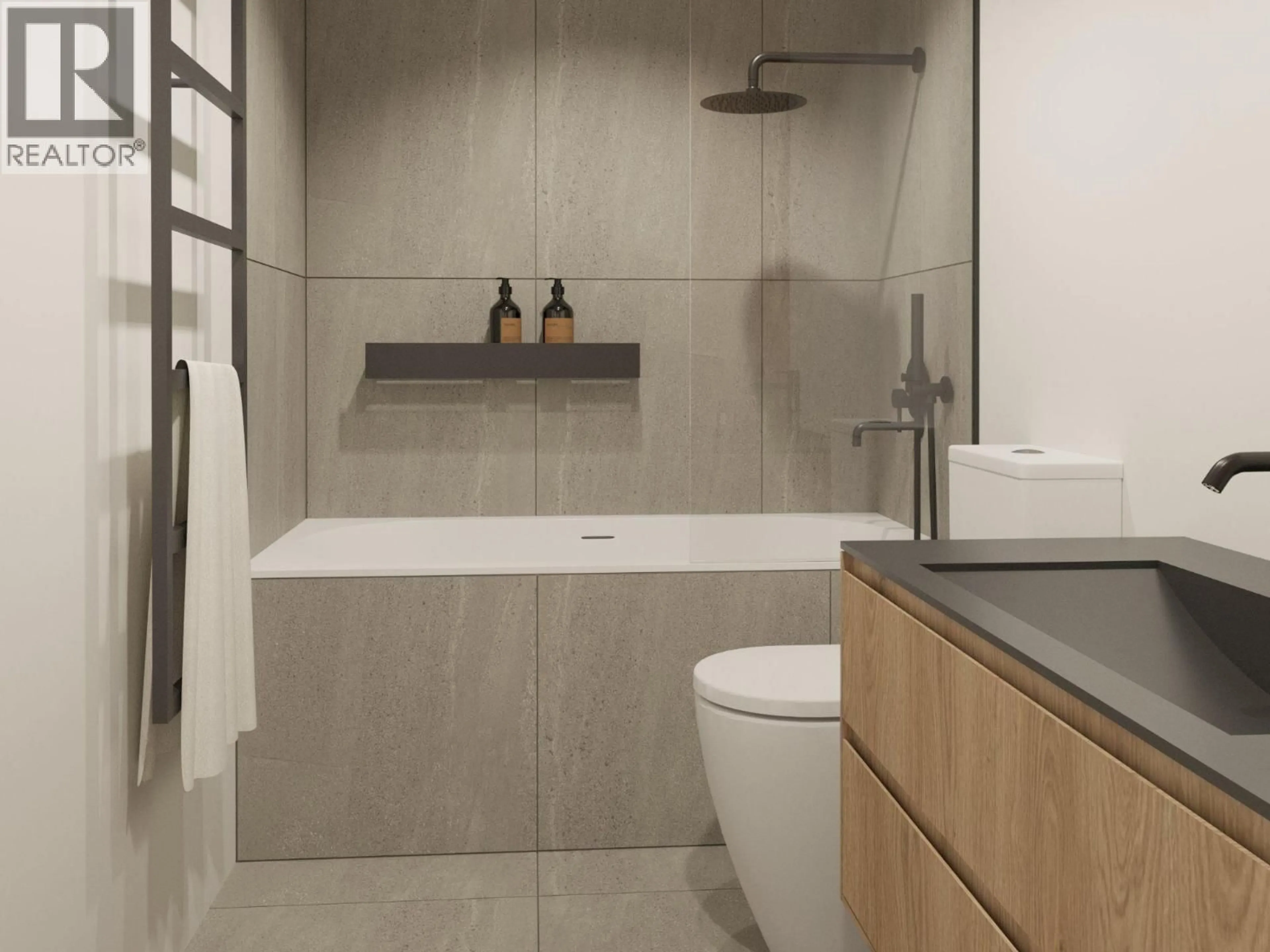 Contemporary bathroom, ceramic/tile floor for 10 - 1004 FOURTH STREET, Revelstoke British Columbia V0E2S1