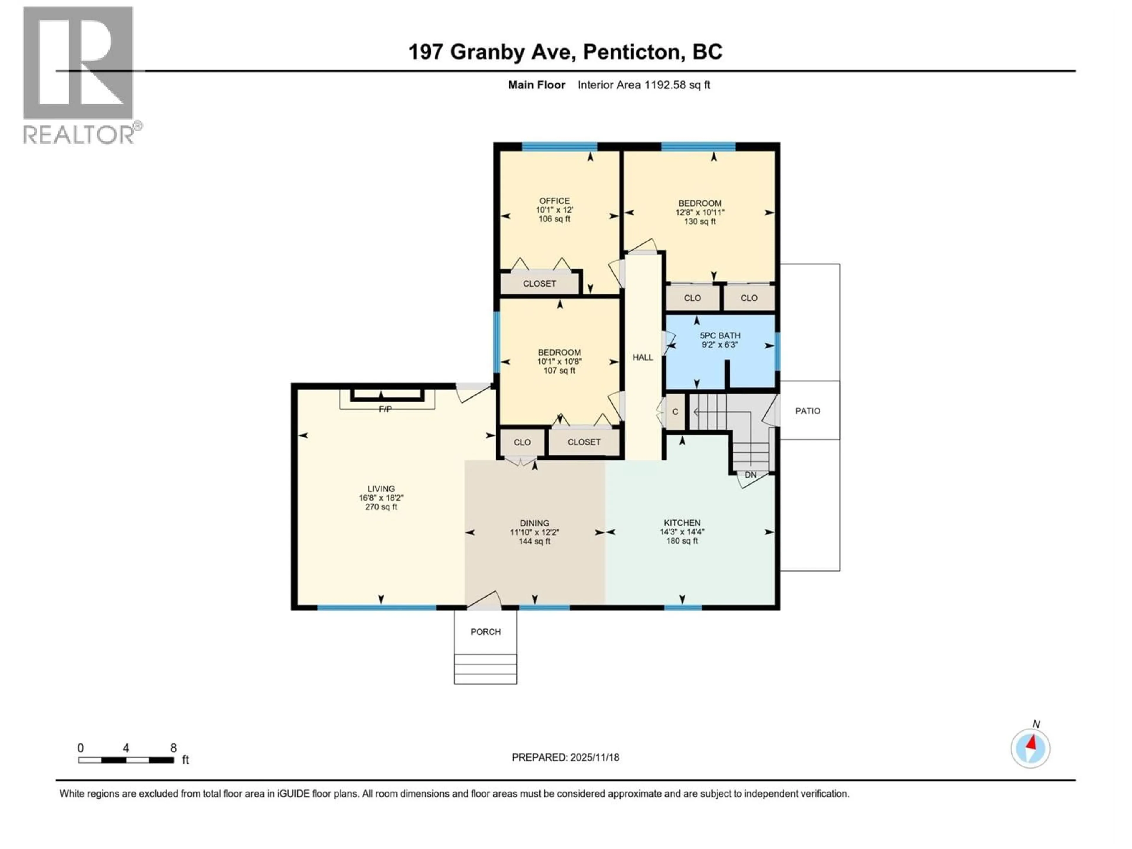 Floor plan for 197 GRANBY AVENUE, Penticton British Columbia V2A2Z1