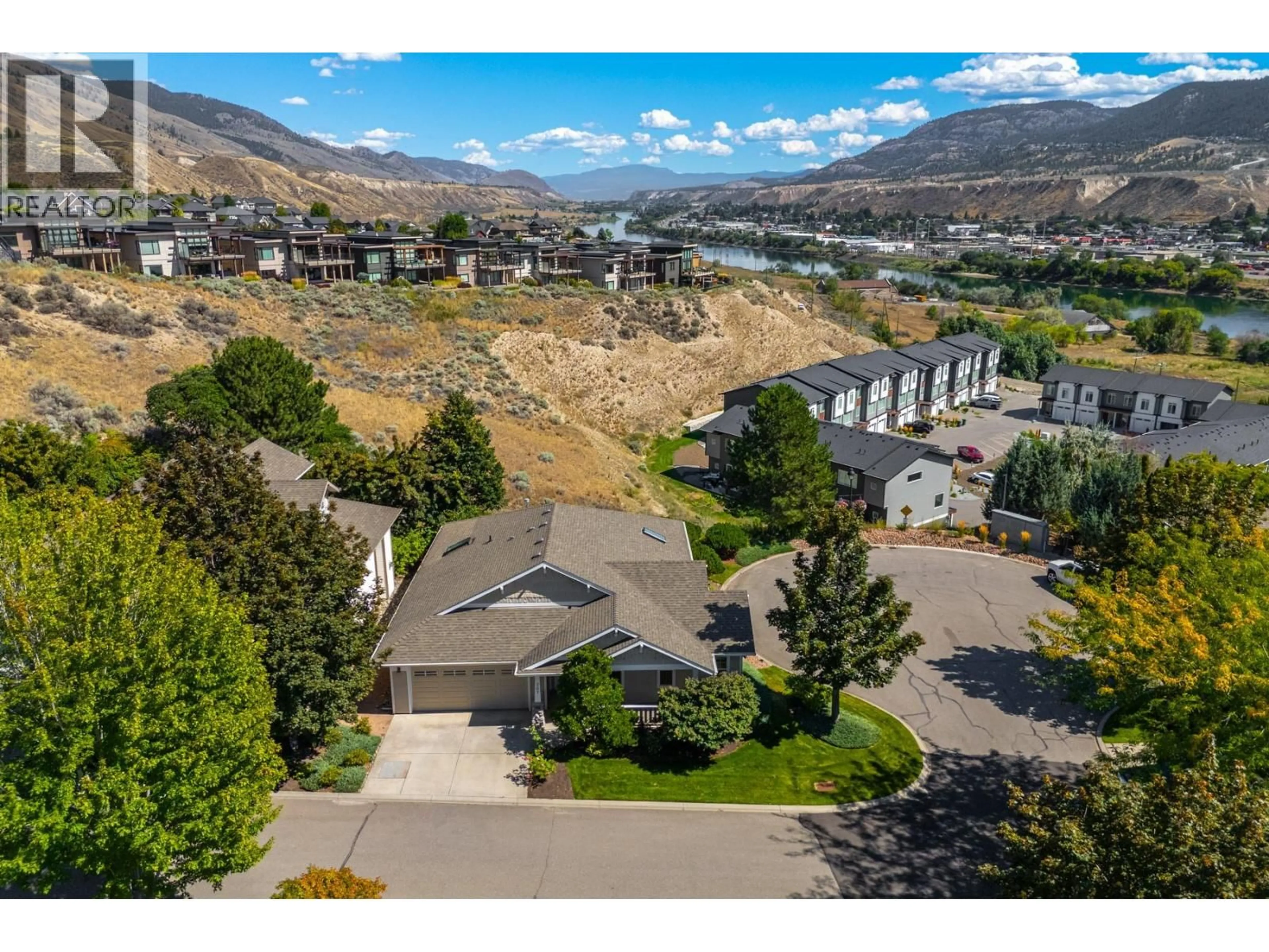 A pic from outside/outdoor area/front of a property/back of a property/a pic from drone, mountain view for 267 SAGEWOOD LANE, Kamloops British Columbia V2H1R2