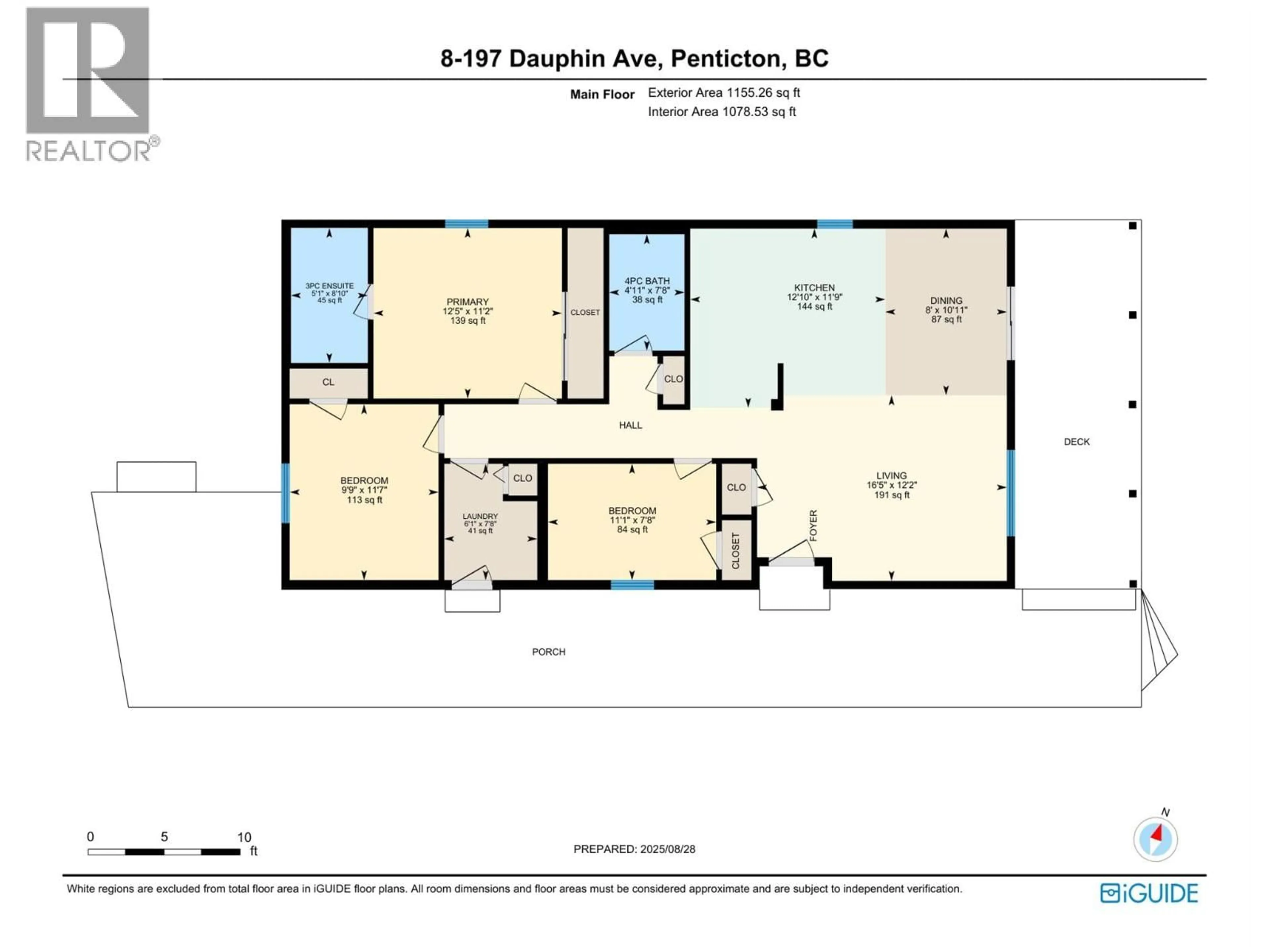 Floor plan for 8 - 197 DAUPHIN AVENUE, Penticton British Columbia V2A3S3