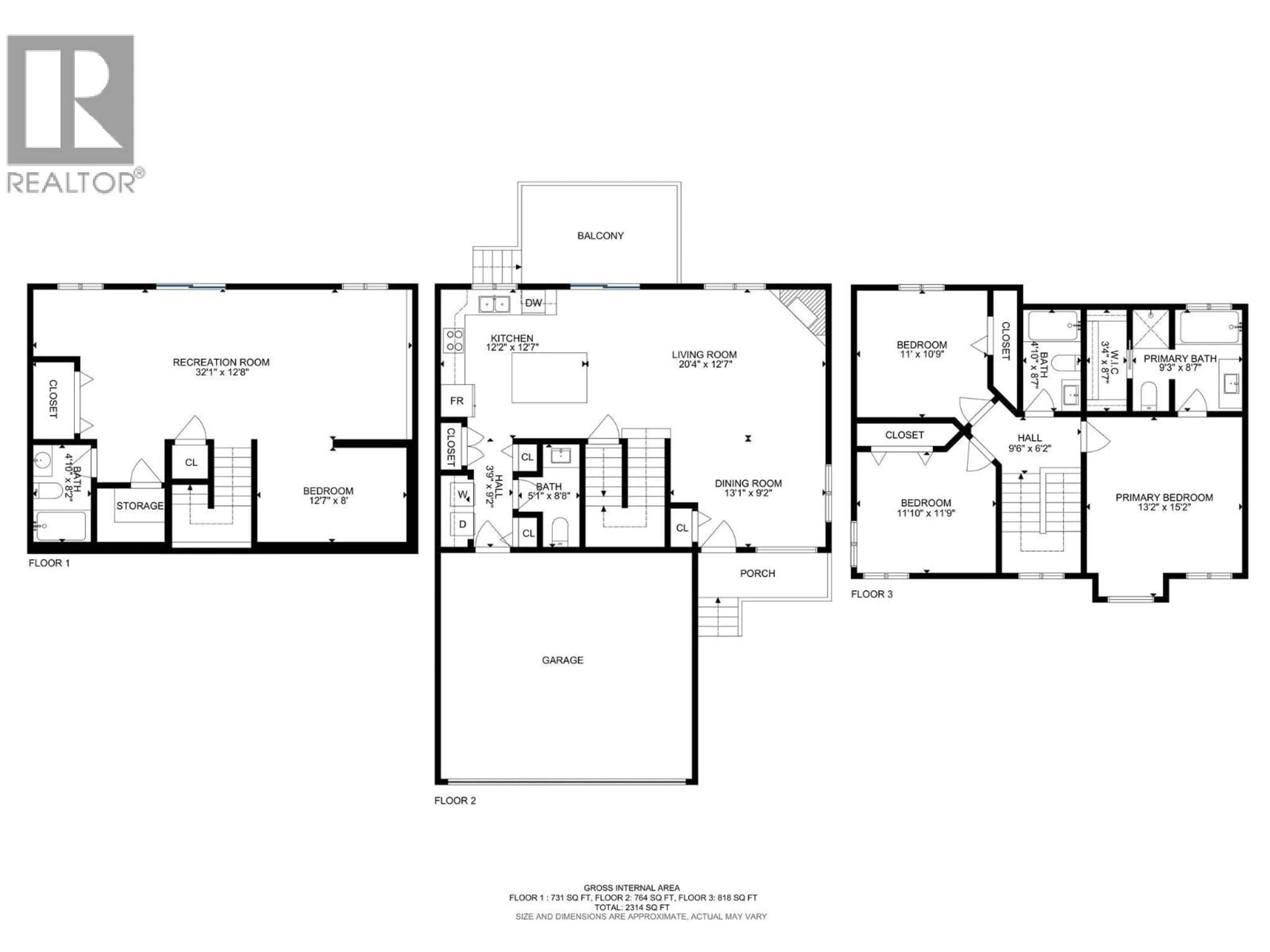 Floor plan for 1971 ROSEALEE LANE, West Kelowna British Columbia V1Z3Z6