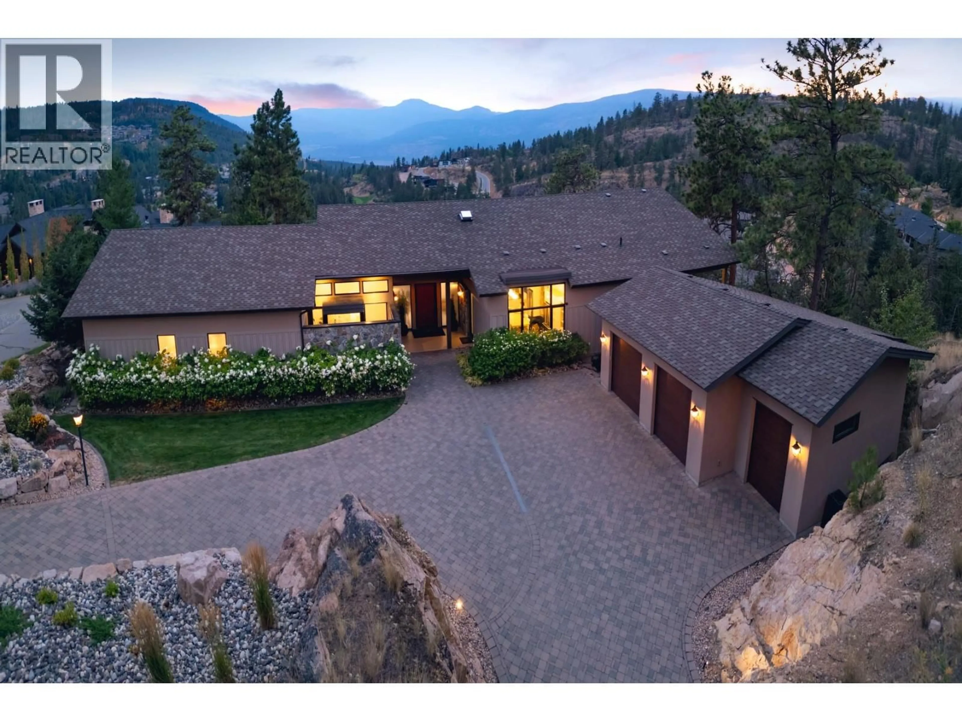 A pic from outside/outdoor area/front of a property/back of a property/a pic from drone, mountain view for 508 VARDON LANE, Vernon British Columbia V1H1Y4