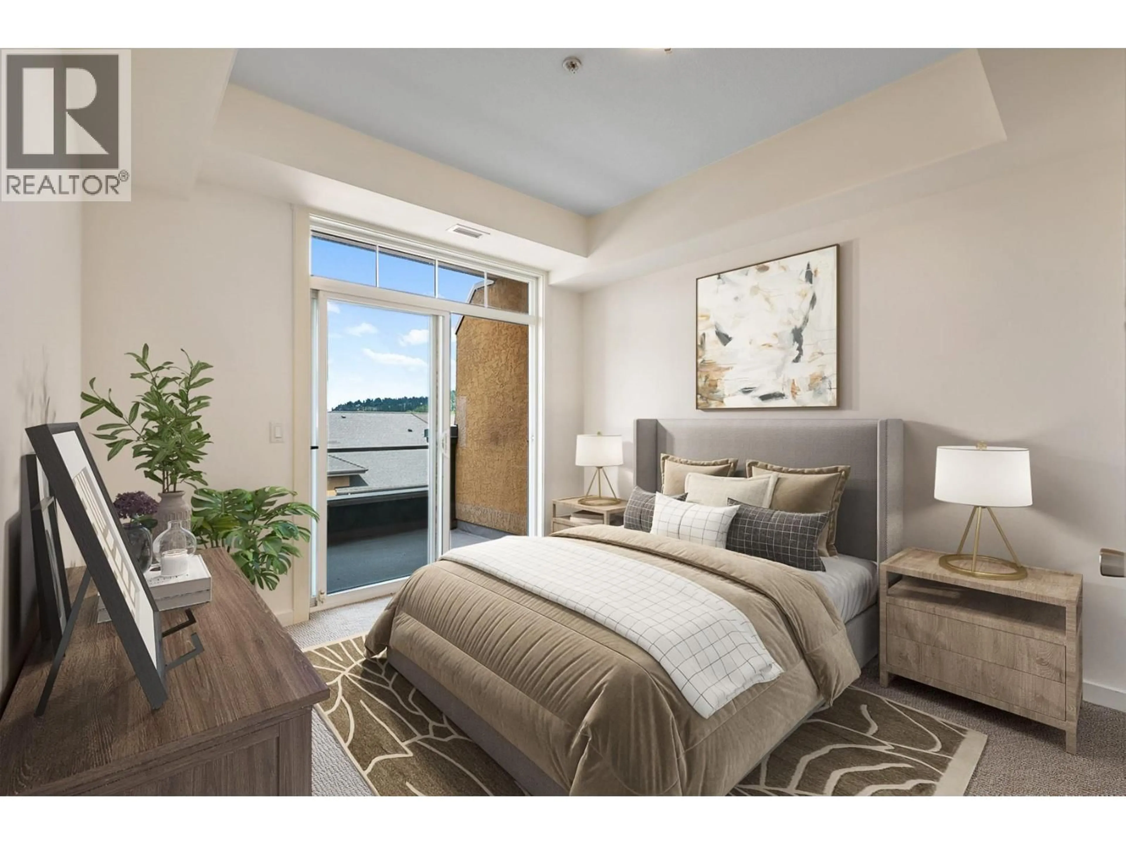 Bedroom with bed, unknown for 414 - 3550 WOODSDALE ROAD, Lake Country British Columbia V4V2P5