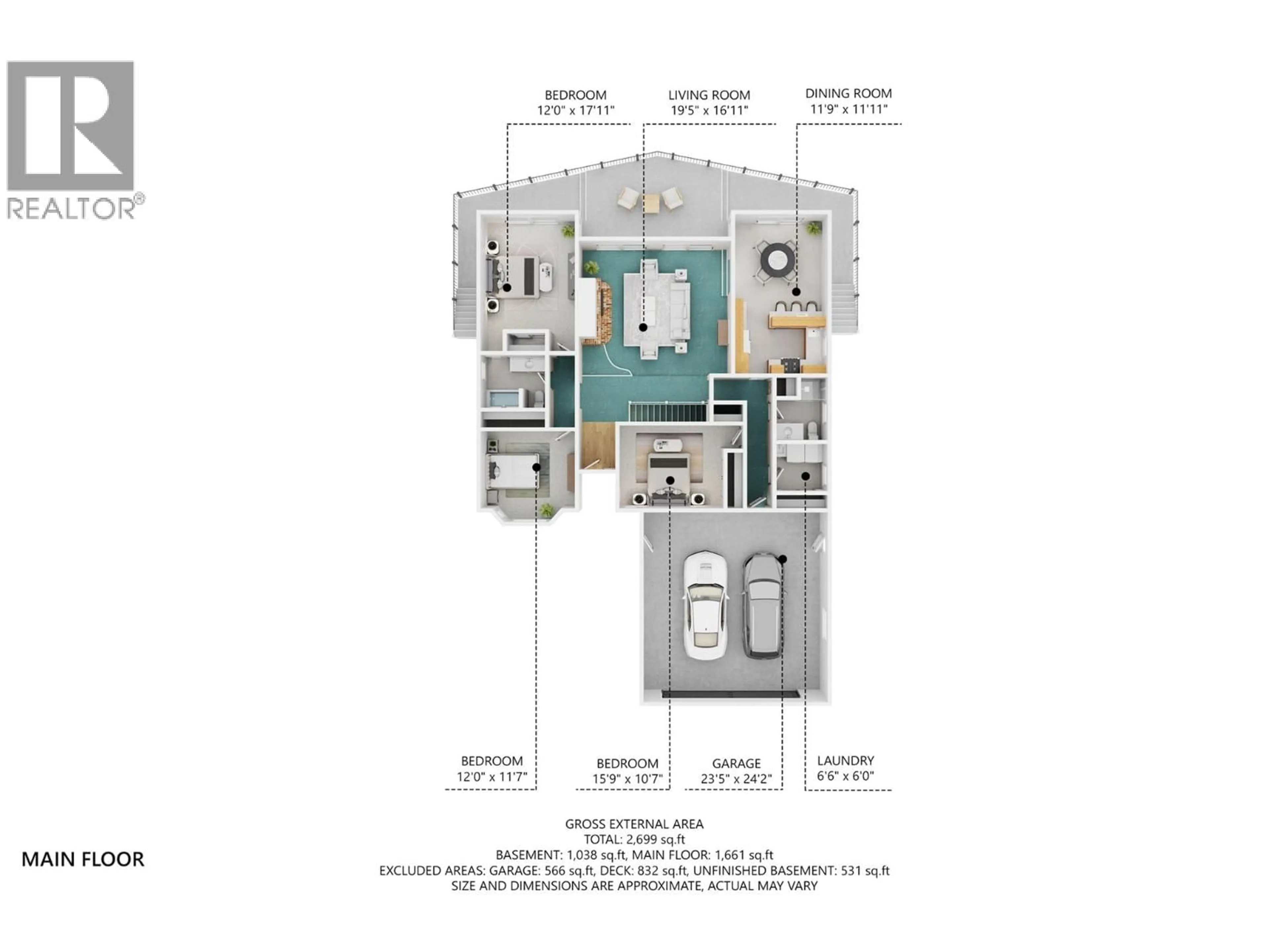Floor plan for 14114 JUNIPER DRIVE, Coldstream British Columbia V1B2E5