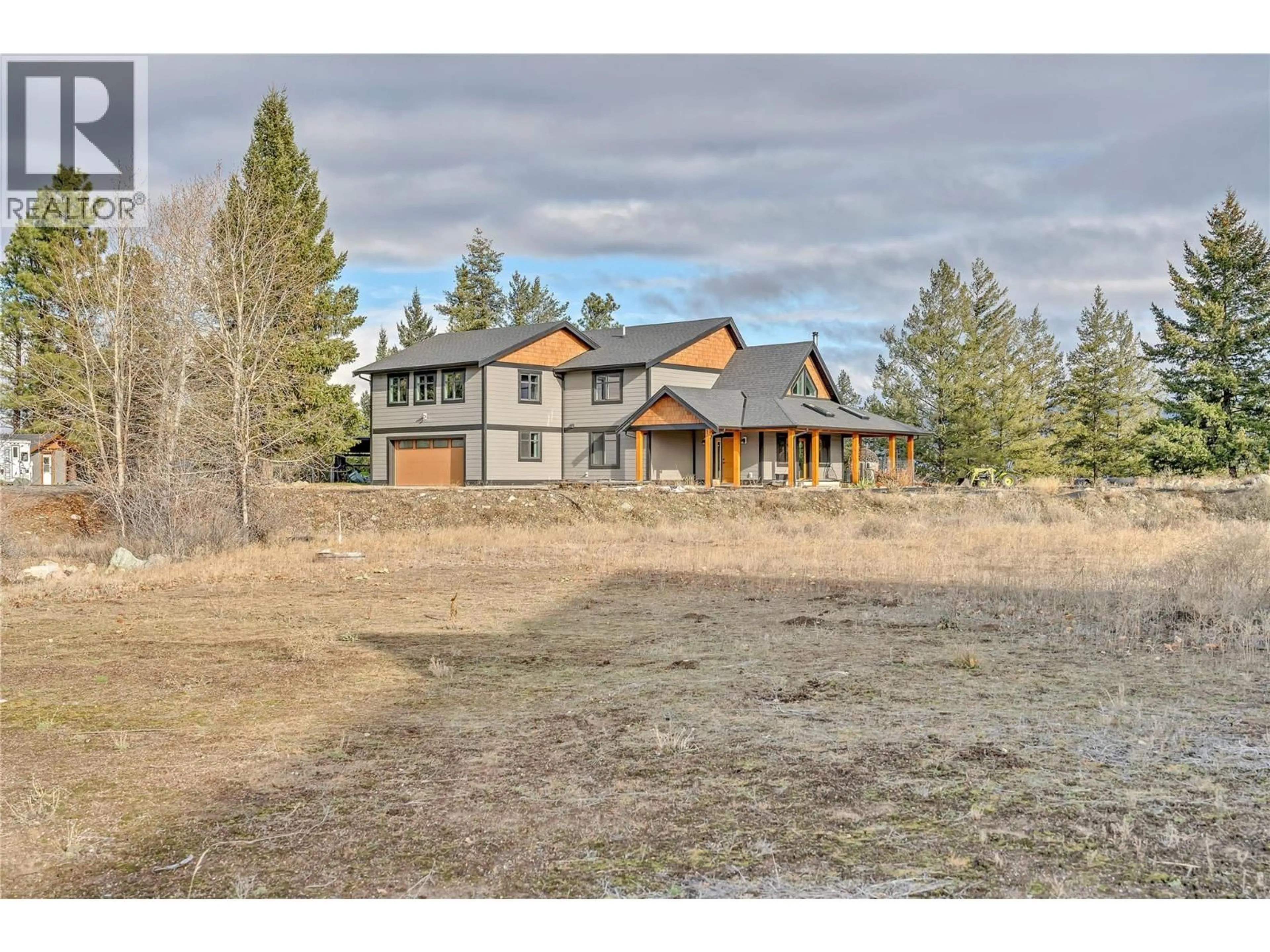 A pic from outside/outdoor area/front of a property/back of a property/a pic from drone, mountain view for 3-640 HWY 3 OTHER, Princeton British Columbia V0X1W0