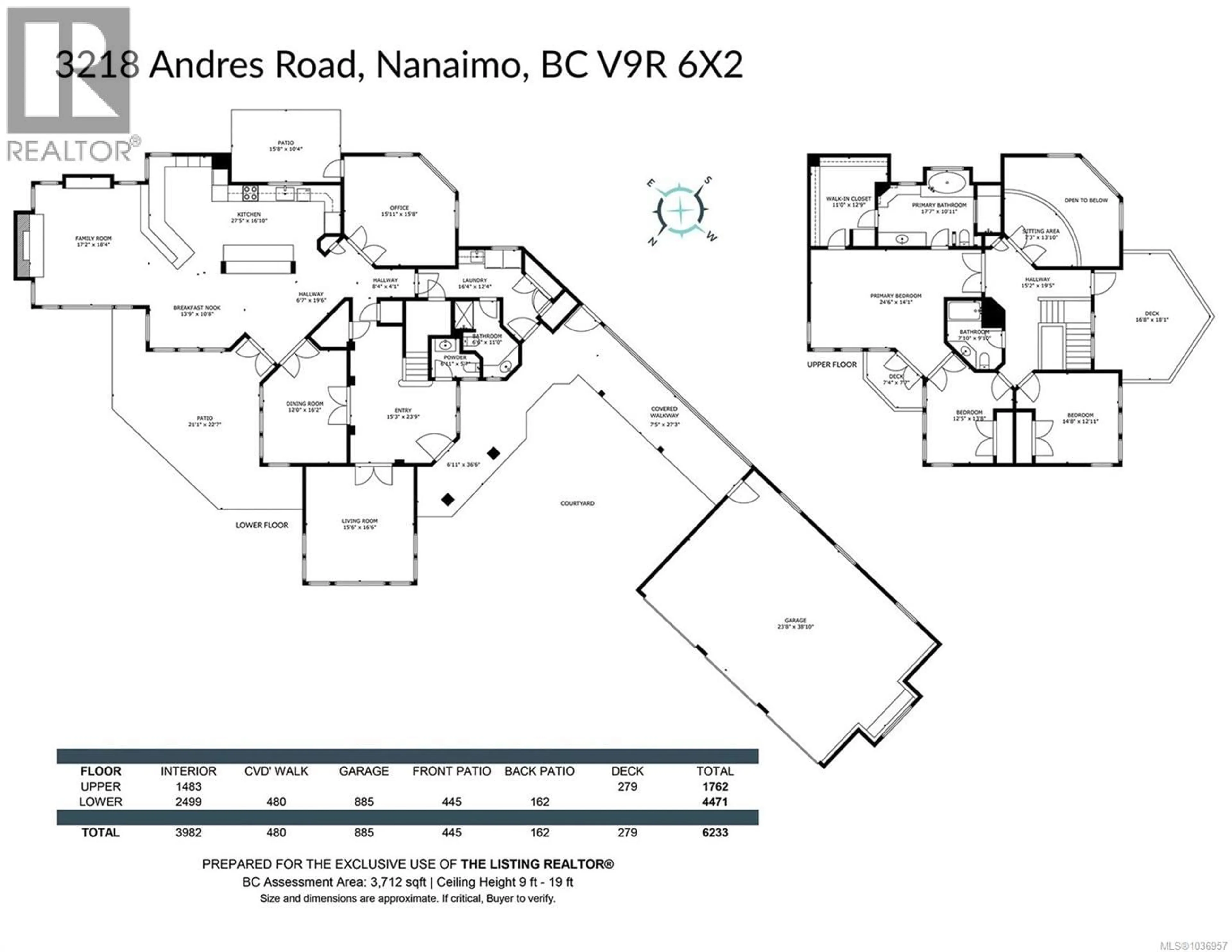 Floor plan for 3218 ANDRES ROAD, Nanaimo British Columbia V9R6X2