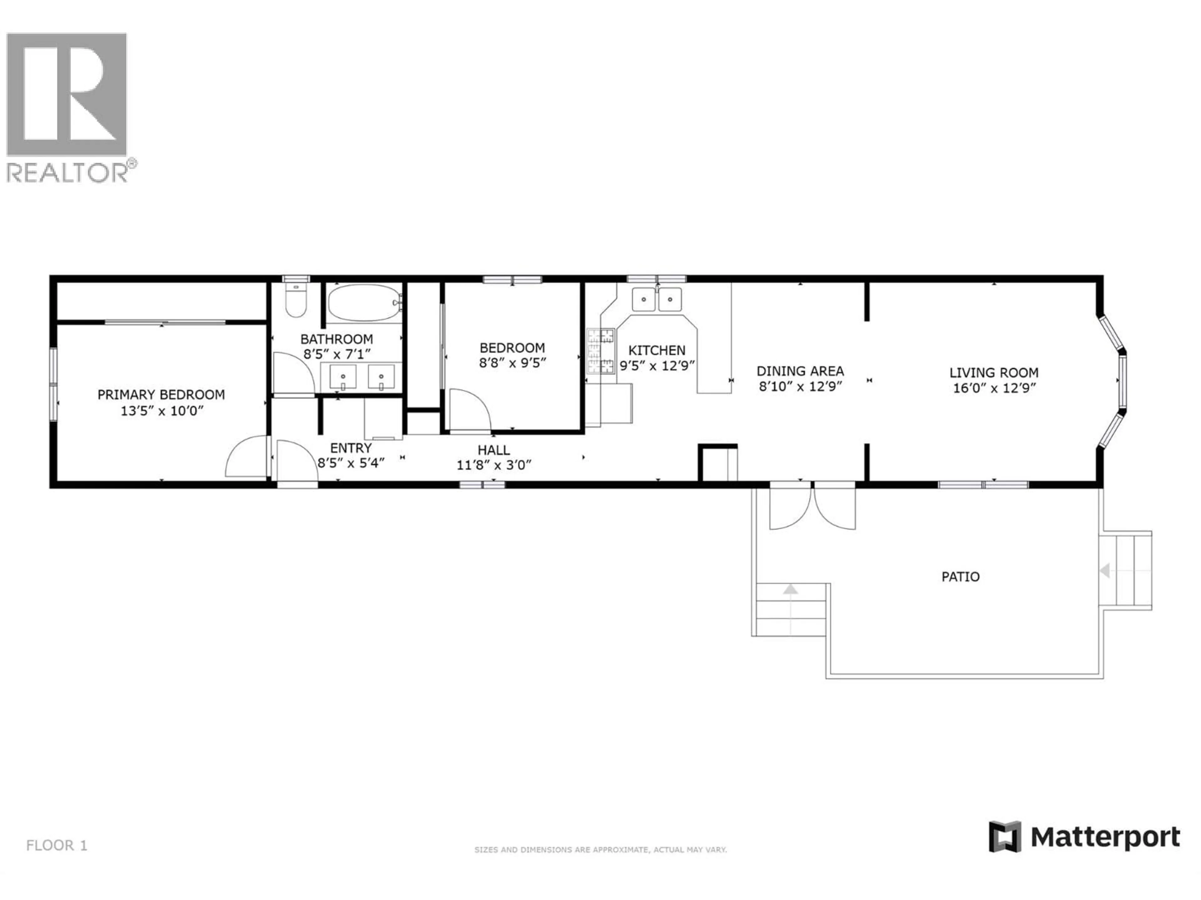 Floor plan for 53 - 9510 HWY 97 N HIGHWAY, Vernon British Columbia V1H1R8
