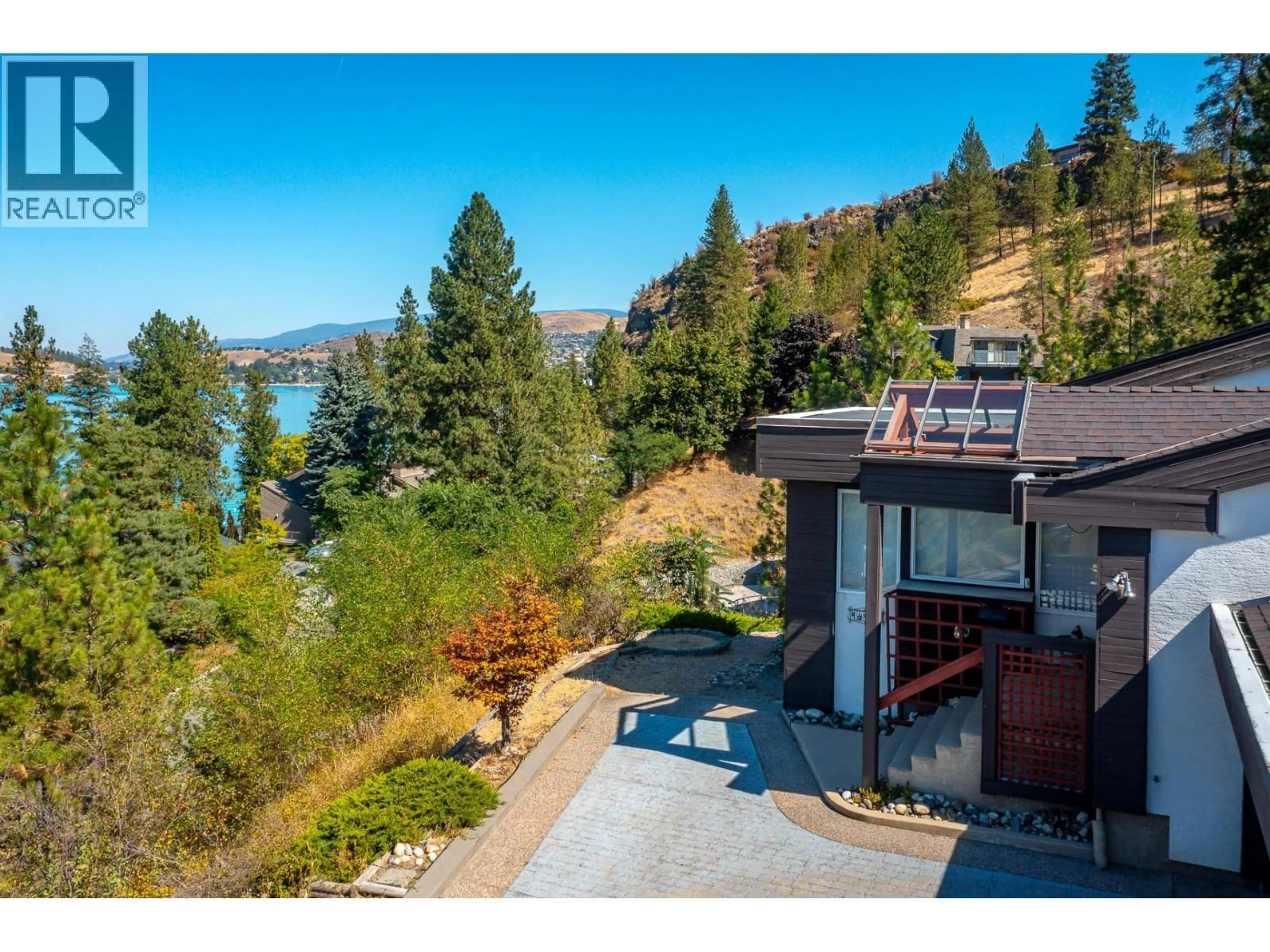 A pic from outside/outdoor area/front of a property/back of a property/a pic from drone, water/lake/river/ocean view for 14175 TAMARACK DRIVE, Coldstream British Columbia V1B2E1
