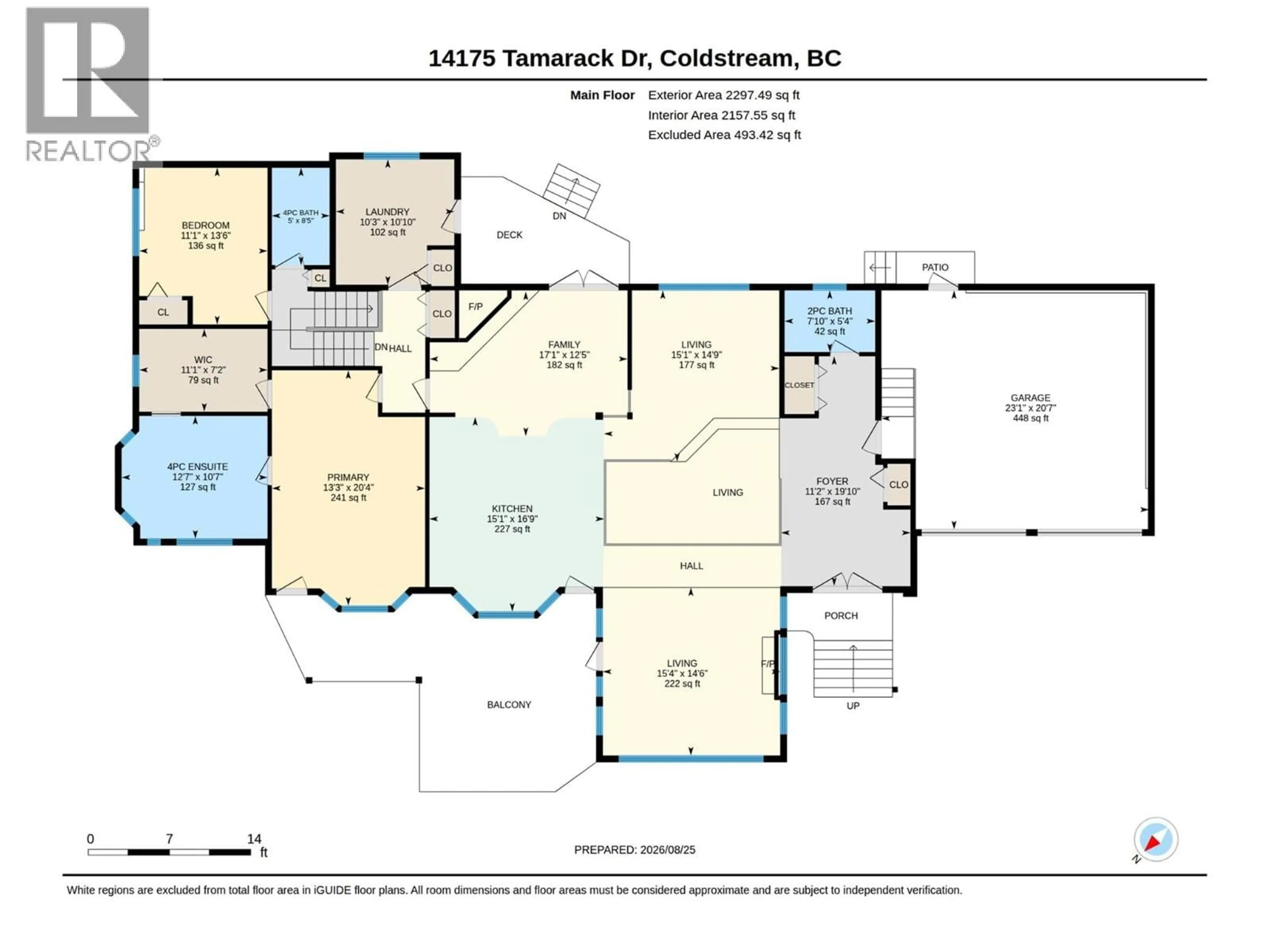 Floor plan for 14175 TAMARACK DRIVE, Coldstream British Columbia V1B2E1