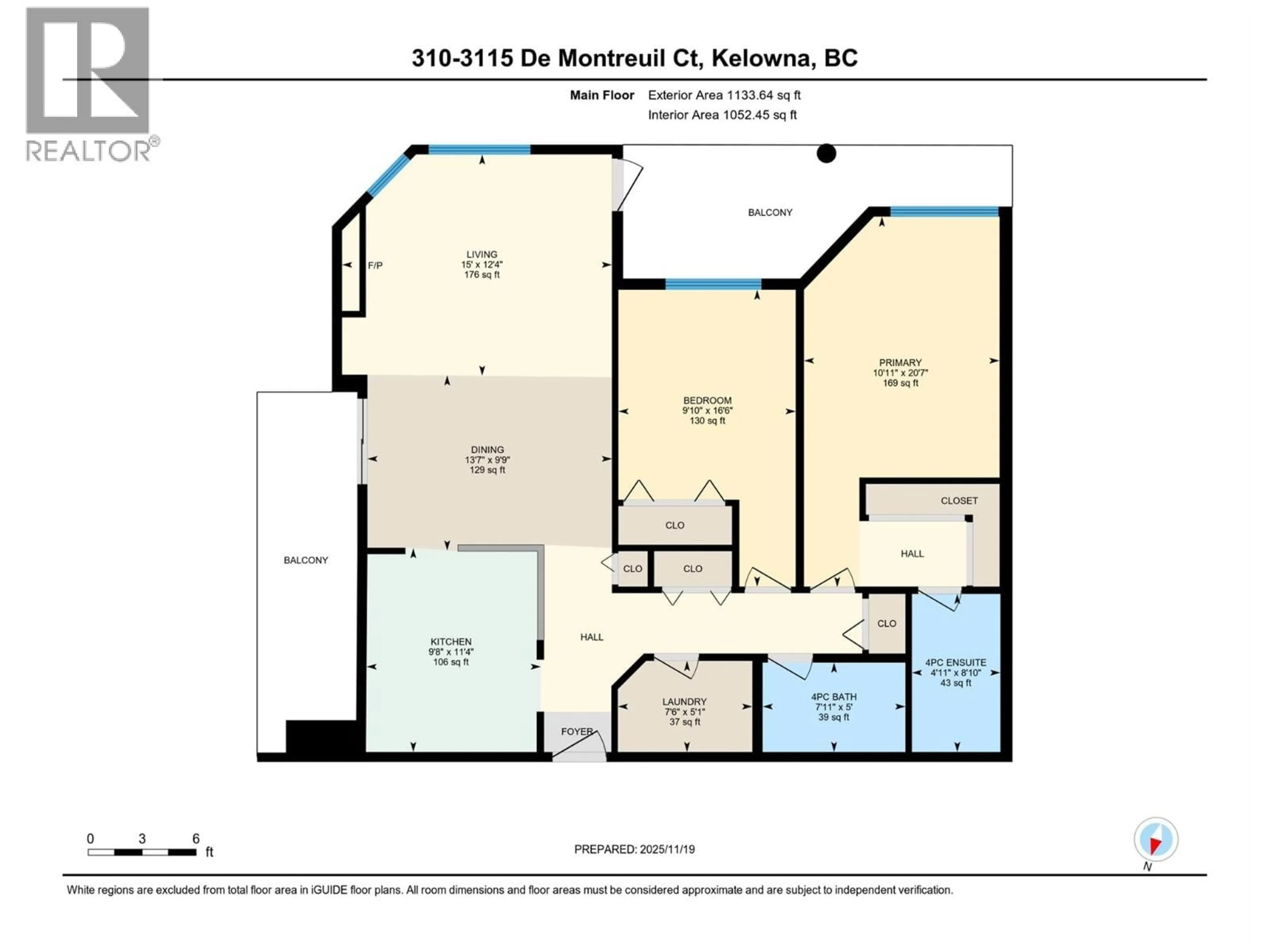 Floor plan for 310 - 3115 DE MONTREUIL COURT, Kelowna British Columbia V1W3W1