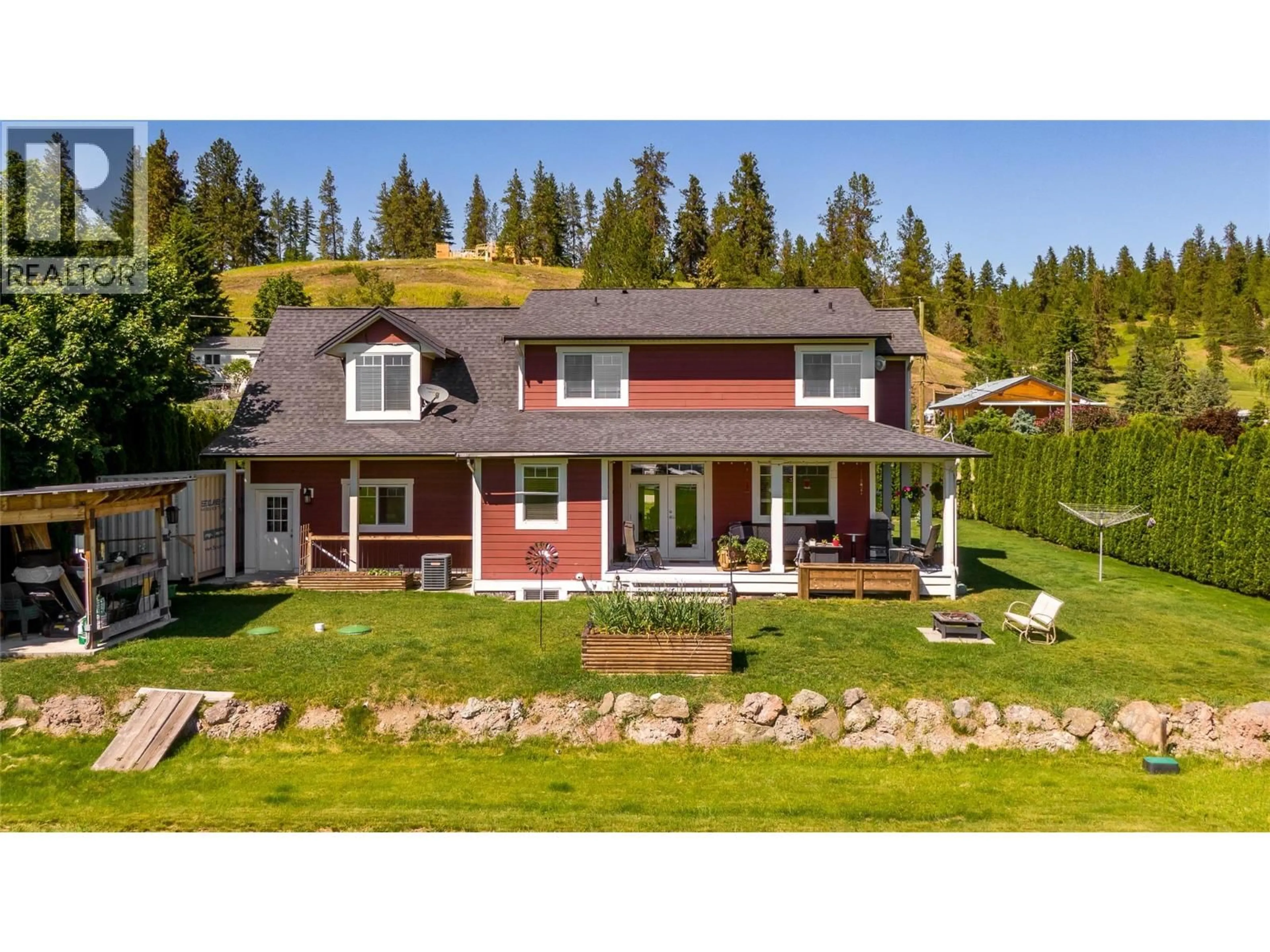A pic from outside/outdoor area/front of a property/back of a property/a pic from drone, unknown for 4537 LANSDOWNE ROAD, Armstrong British Columbia V0E1B8