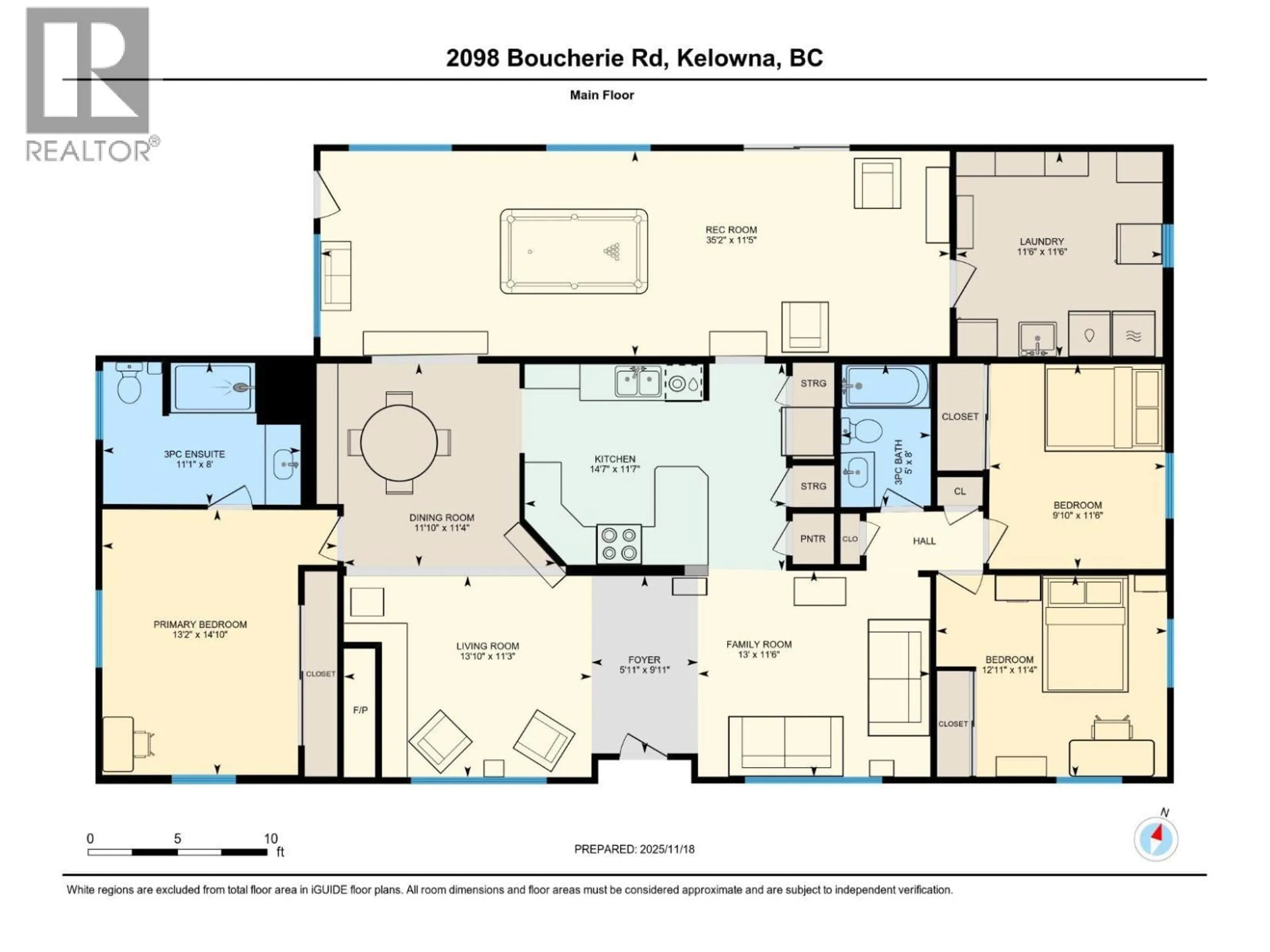 Floor plan for 66 - 2098 BOUCHERIE ROAD, West Kelowna British Columbia V4T2A5