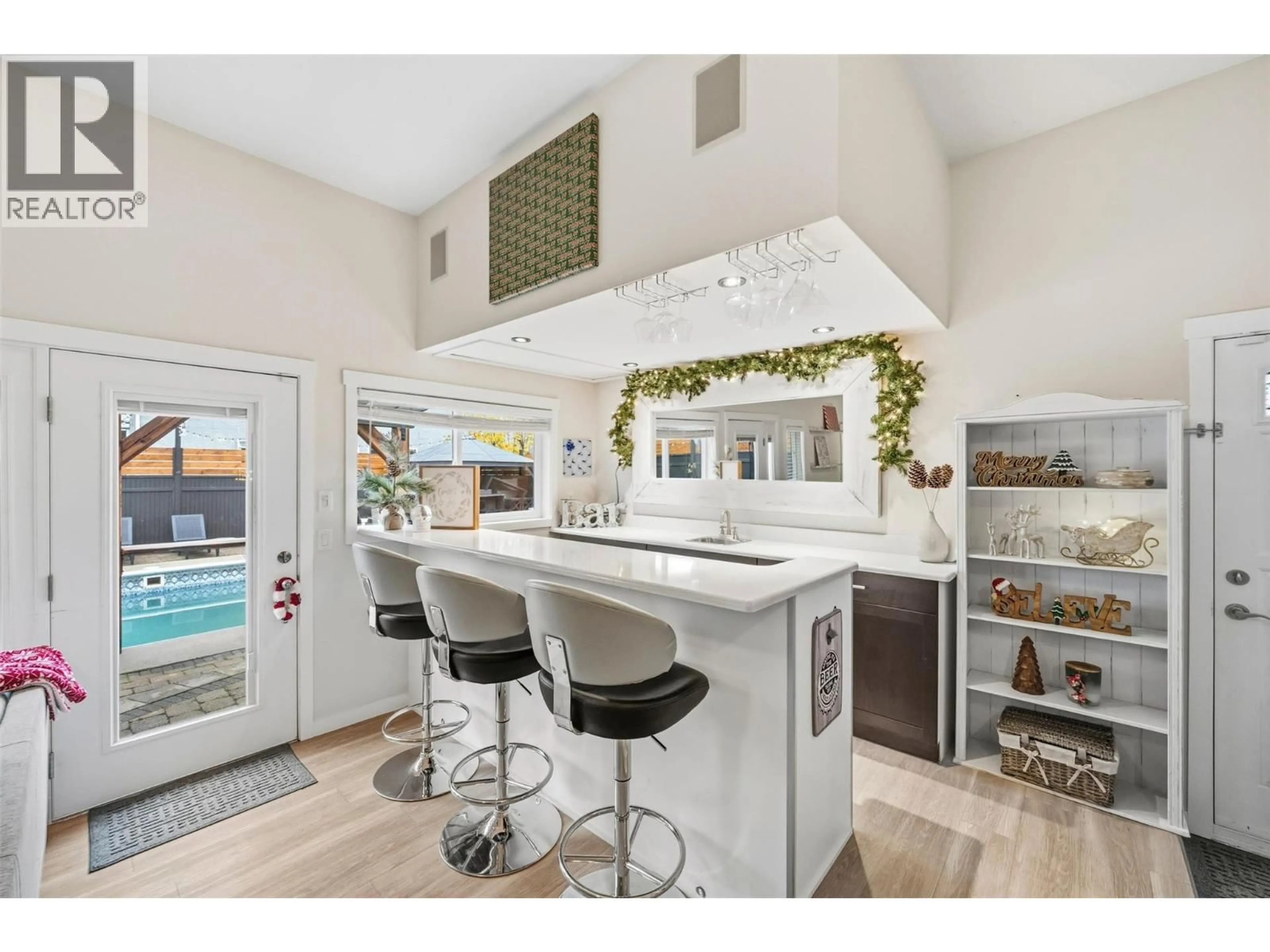 Contemporary kitchen, ceramic/tile floor for 98 DAUPHIN AVENUE, Penticton British Columbia V2A6V8