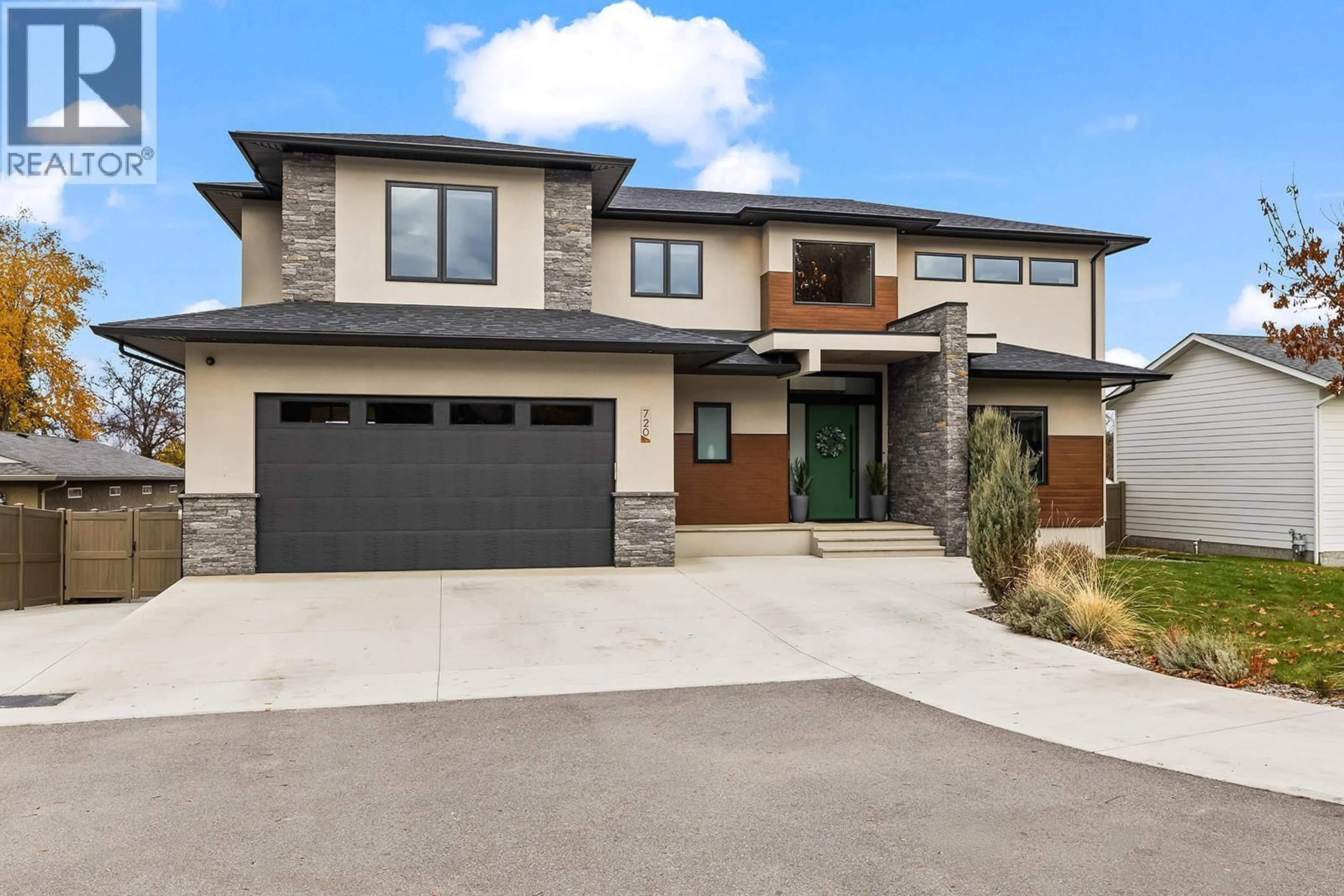 Home with brick exterior material, street for 720 TURNER ROAD, Kelowna British Columbia V1W2K8
