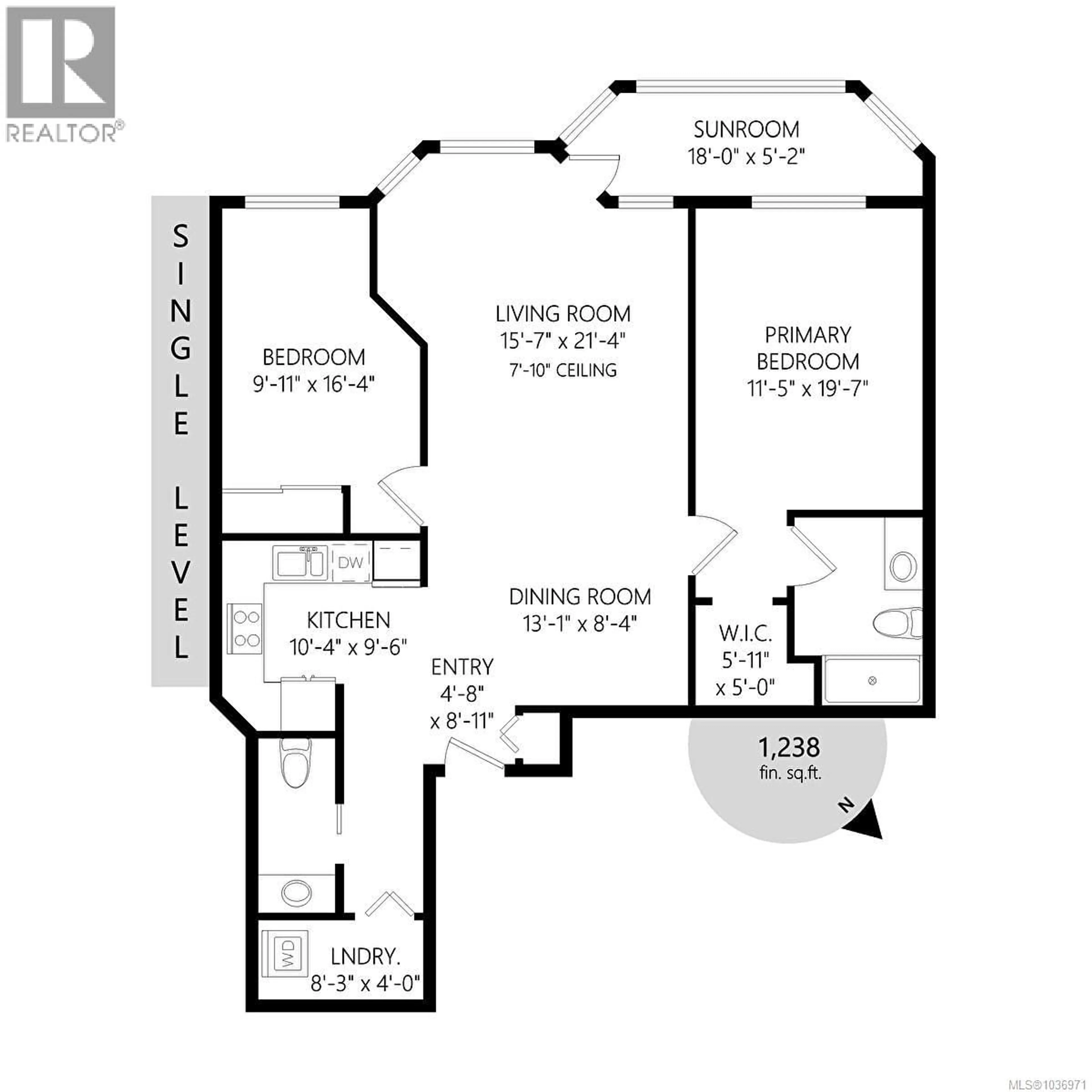 Floor plan for 313 - 1521 CHURCH AVENUE, Saanich British Columbia V8P5T7