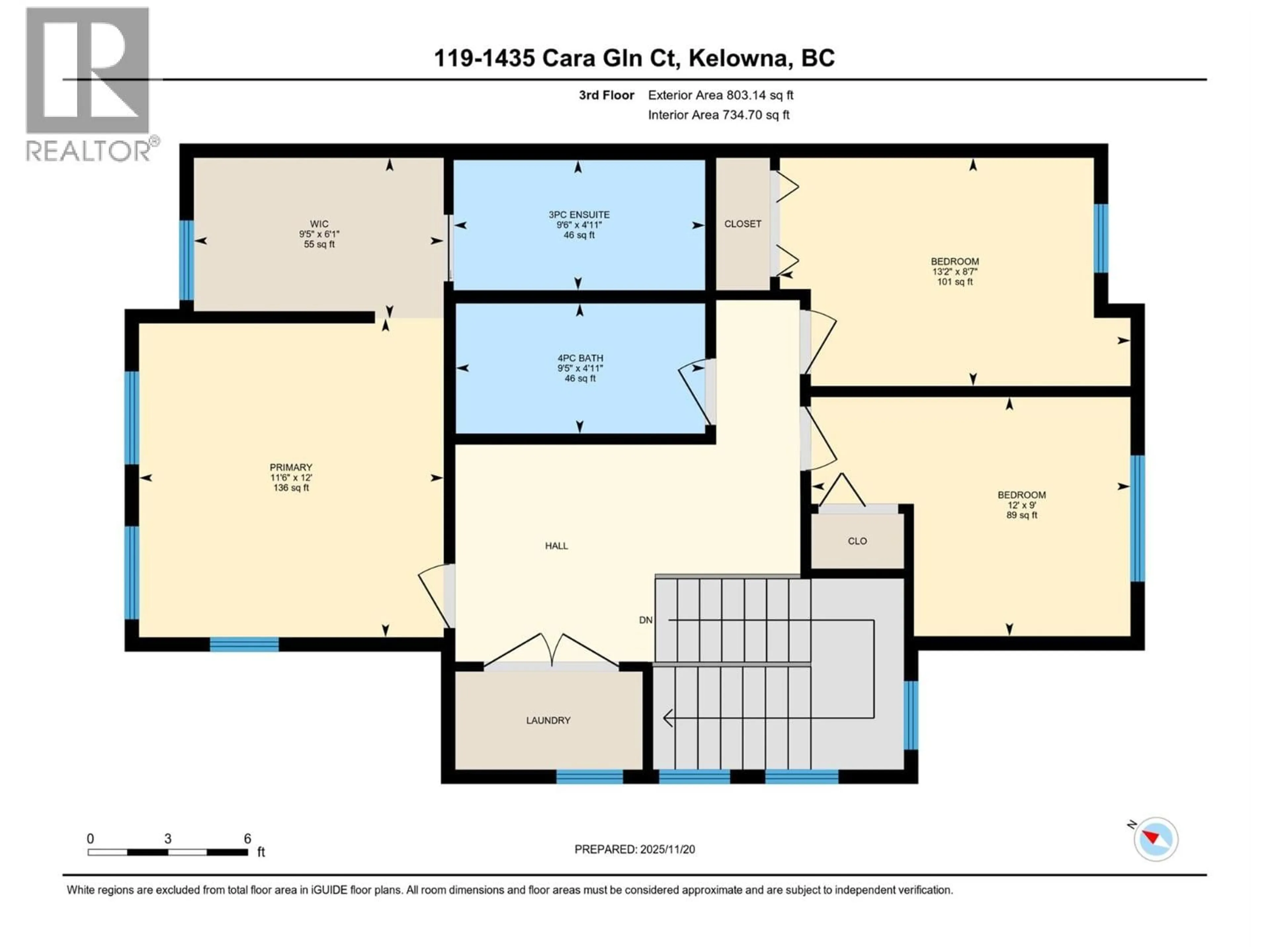 Floor plan for 119 - 1435 CARA GLEN COURT, Kelowna British Columbia V1V0G1