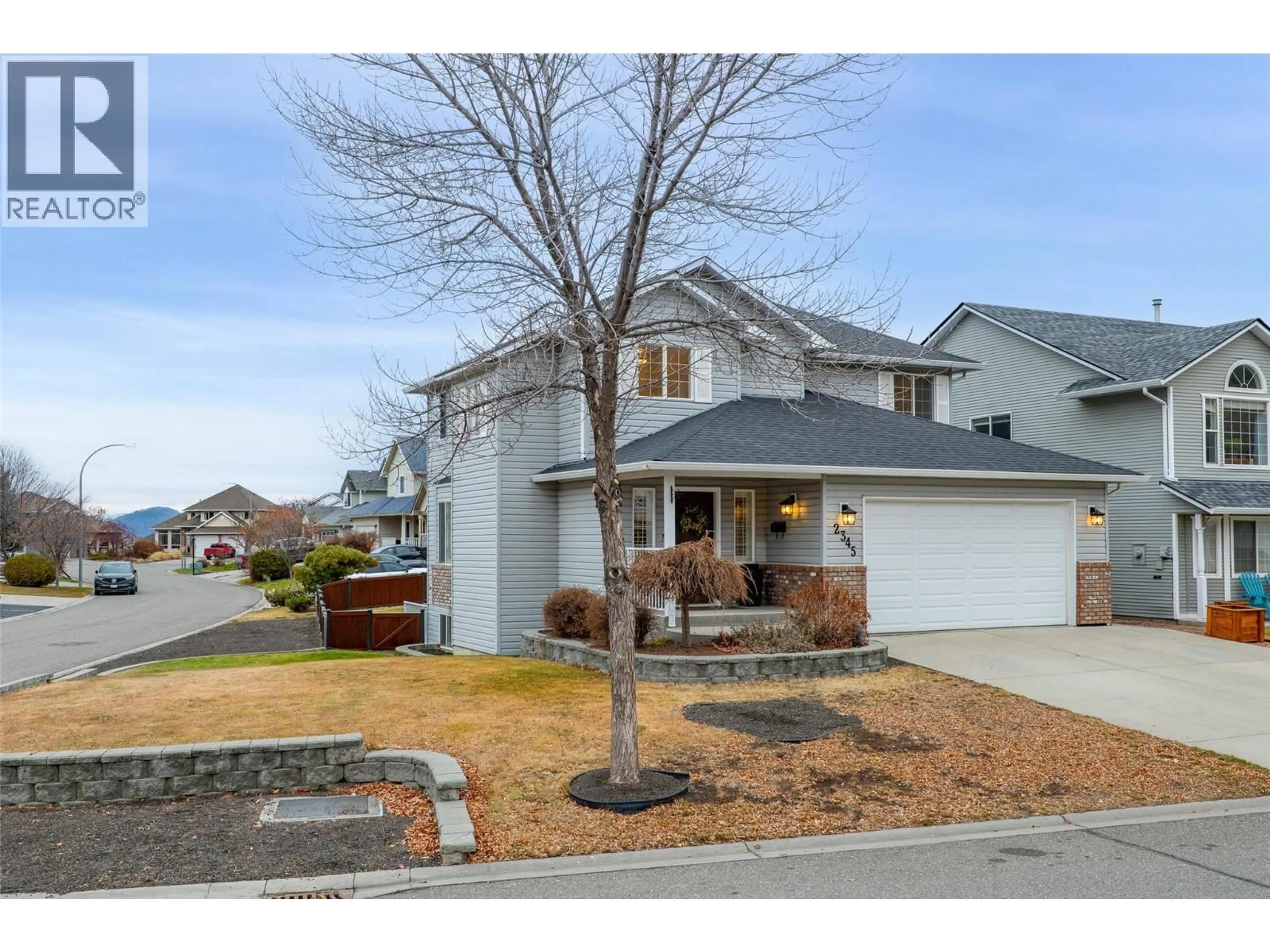 Home with vinyl exterior material, street for 2345 BRAMBLE LANE, Kamloops British Columbia V1S1Y6