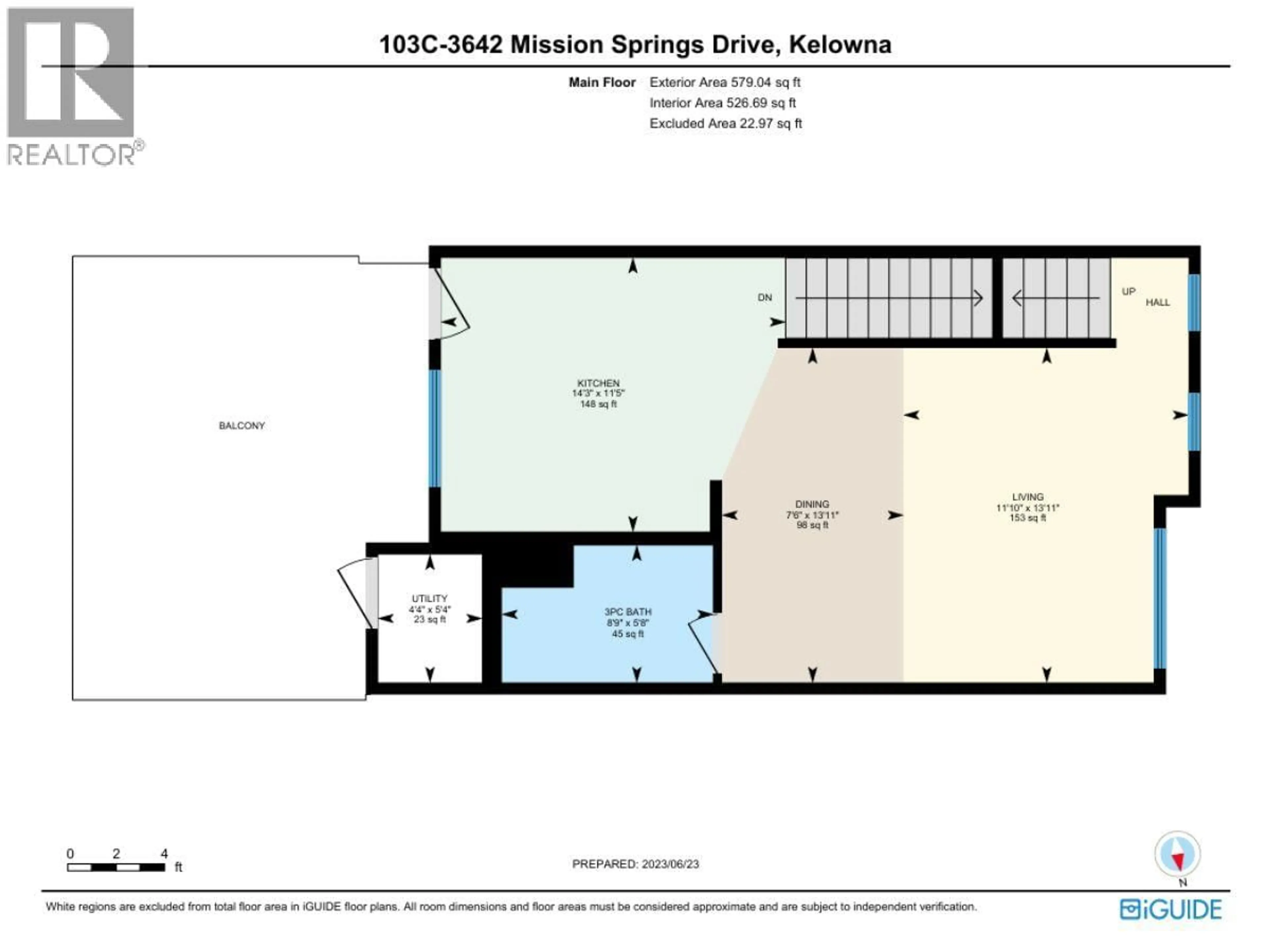 Floor plan for 103C - 3642 MISSION SPRINGS DRIVE, Kelowna British Columbia V1W0E1