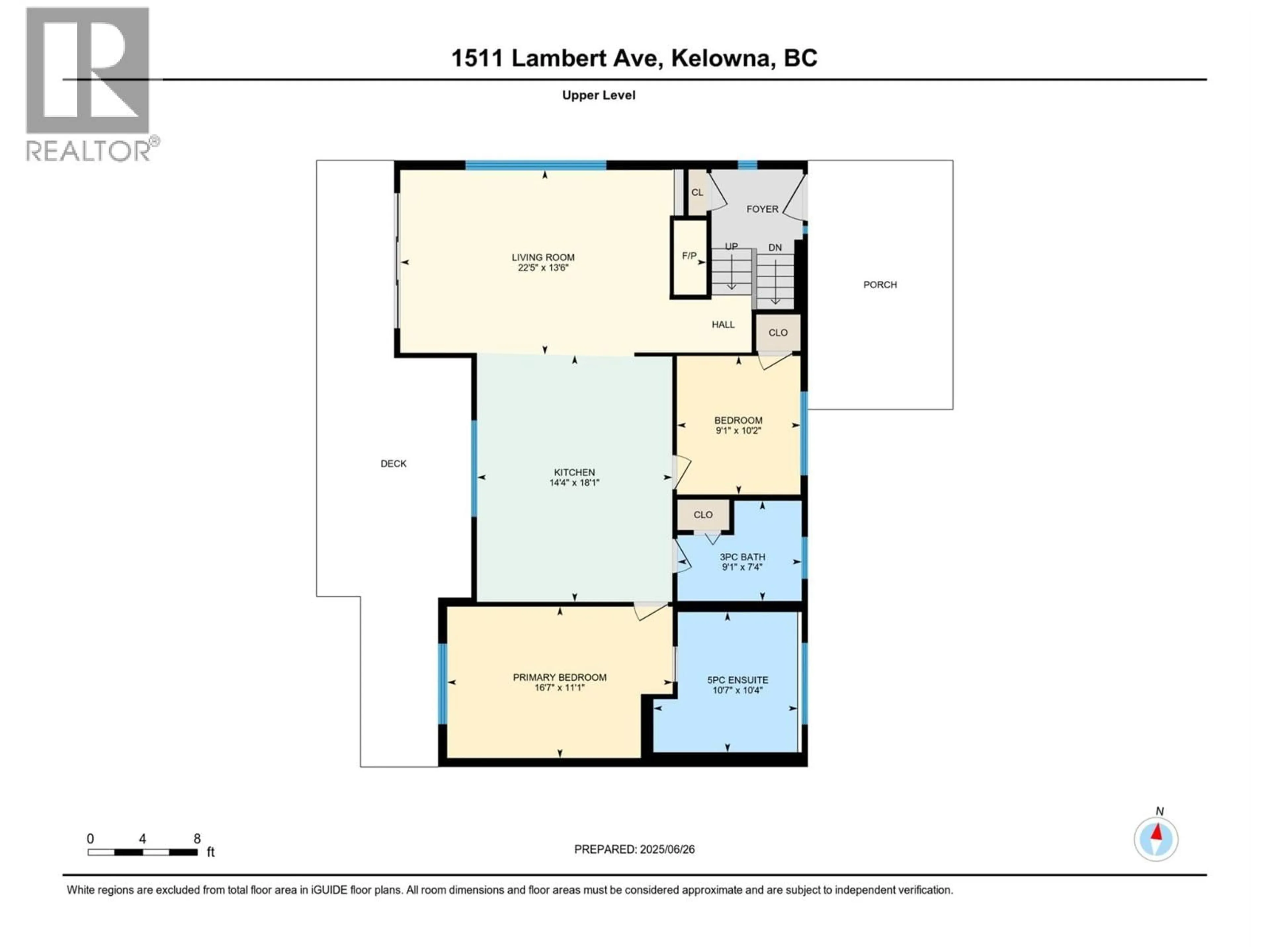 Floor plan for 1511 LAMBERT AVENUE, Kelowna British Columbia V1Y4H4