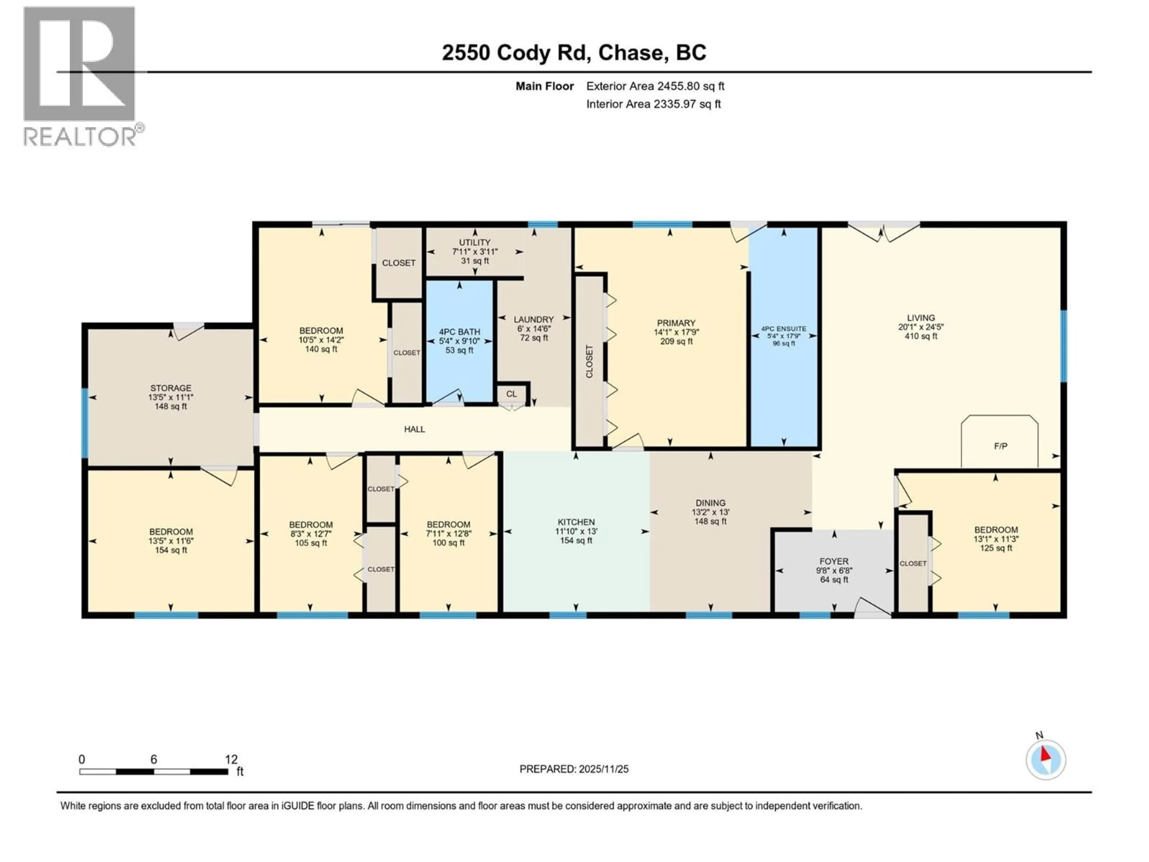Floor plan for 2550 CODY ROAD, Magna Bay British Columbia V0E1M7