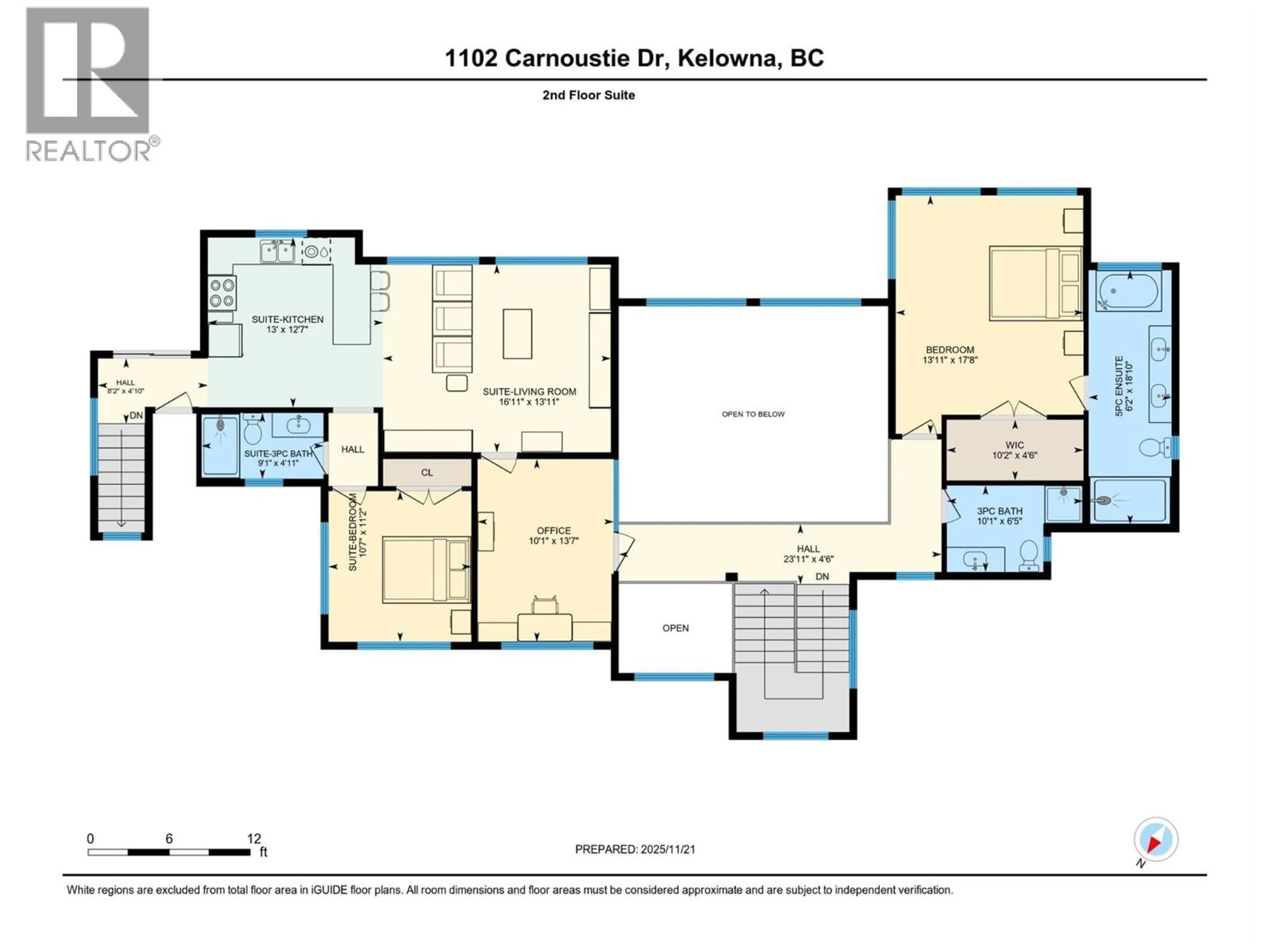 Floor plan for 1102 CARNOUSTIE DRIVE, Kelowna British Columbia V1P0A3