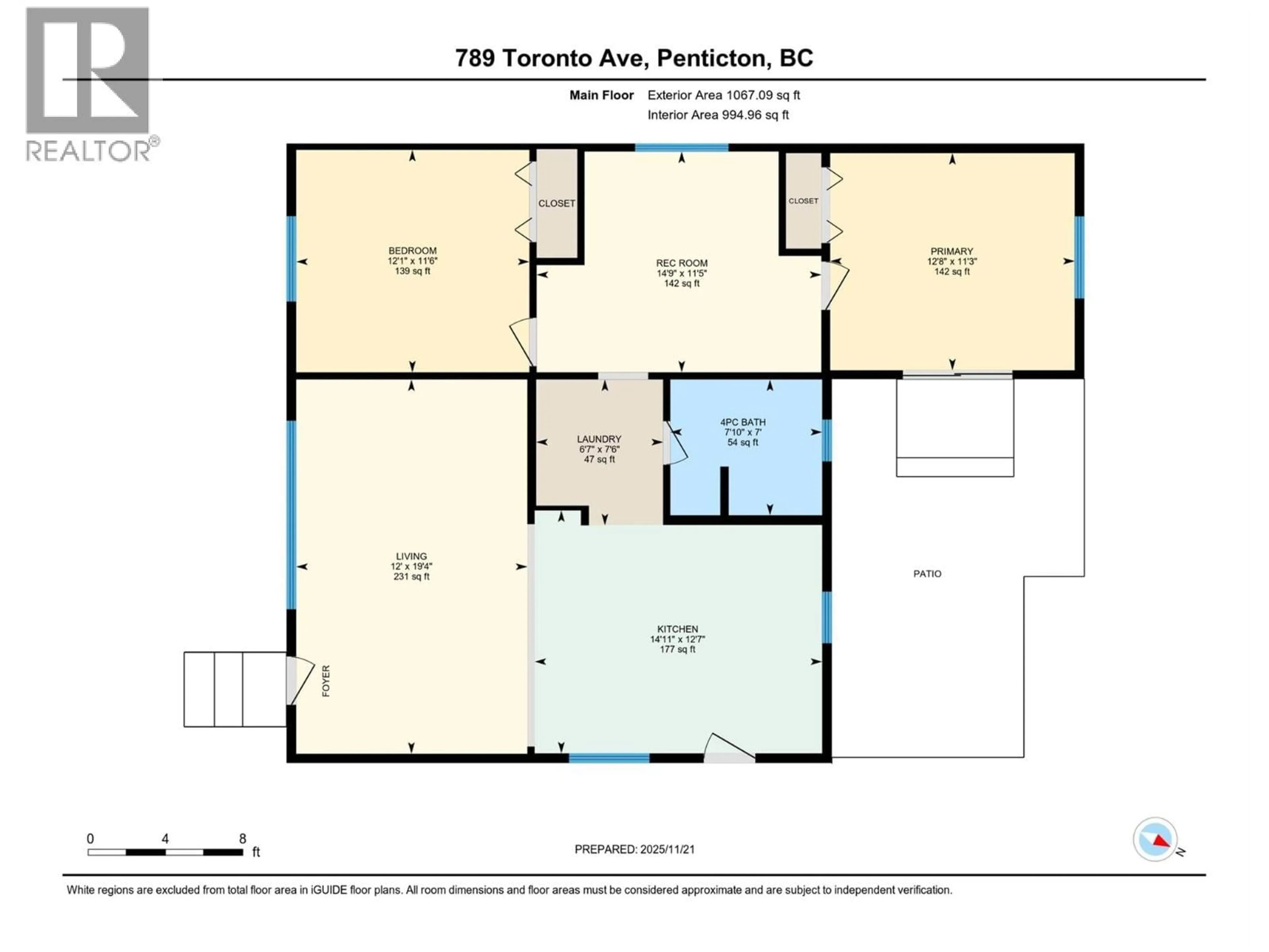Floor plan for 789 TORONTO AVENUE, Penticton British Columbia V2A2P8
