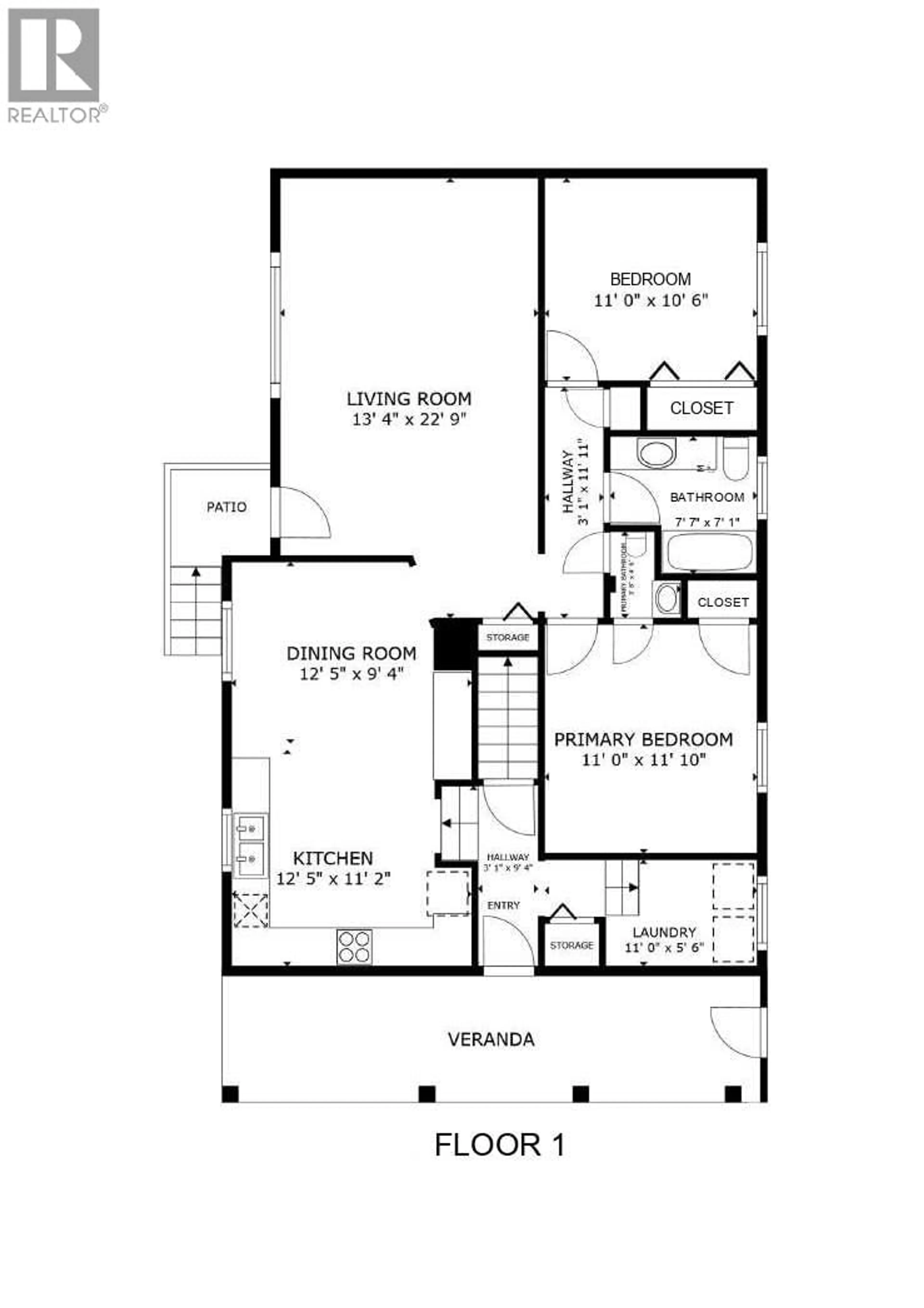 Floor plan for 250 HUSCH ROAD, Kelowna British Columbia V1X1N1