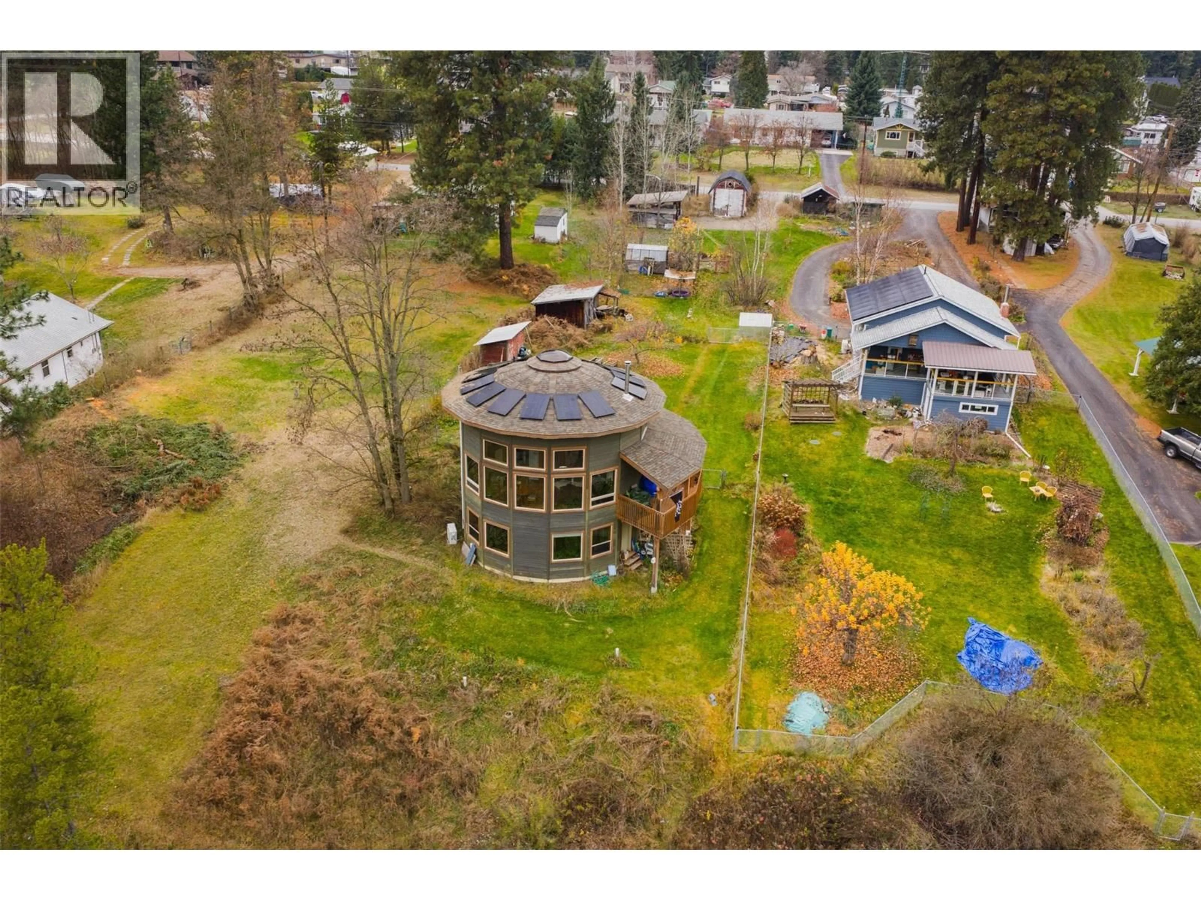 A pic from outside/outdoor area/front of a property/back of a property/a pic from drone, unknown for 810A 16TH AVENUE, Genelle British Columbia V0G1G0