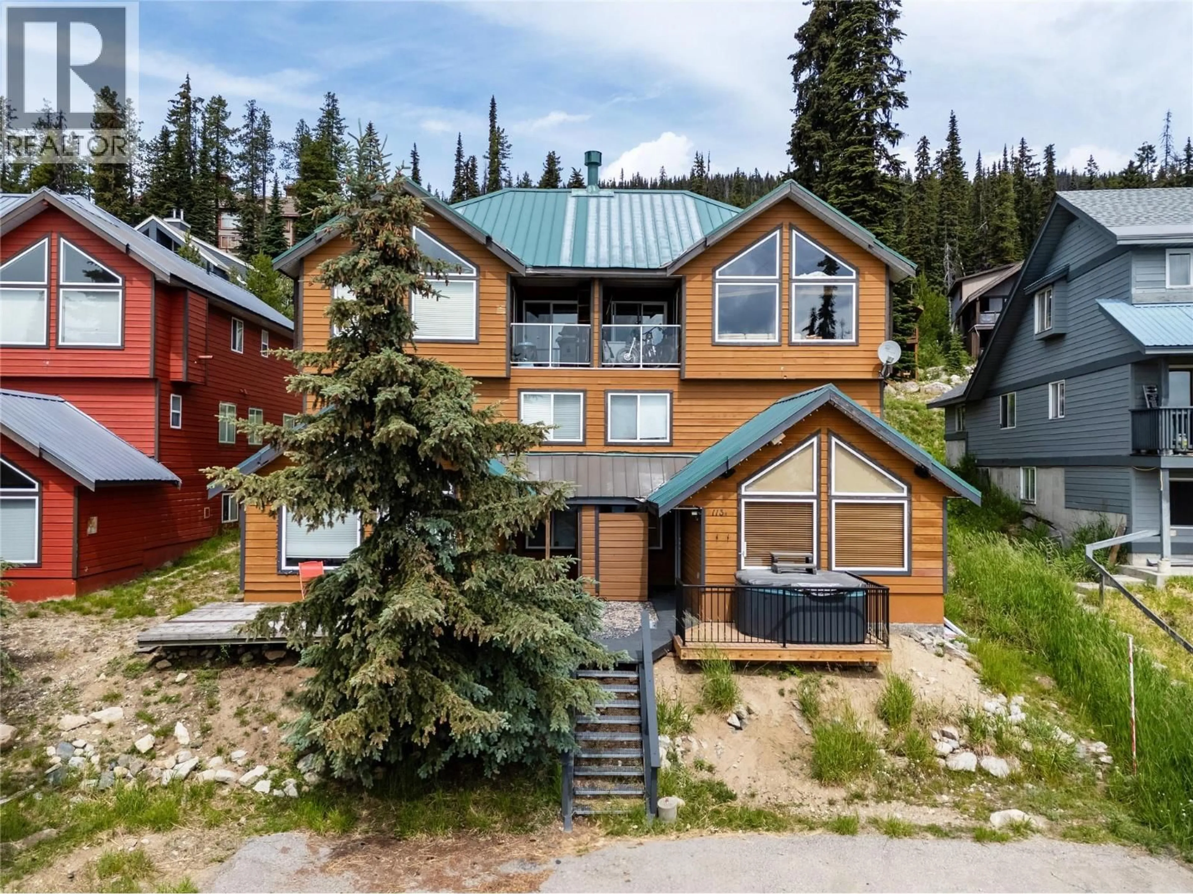 A pic from outside/outdoor area/front of a property/back of a property/a pic from drone, unknown for D - 5965 SNOW PINES CRESCENT, Big White British Columbia V1P1P4