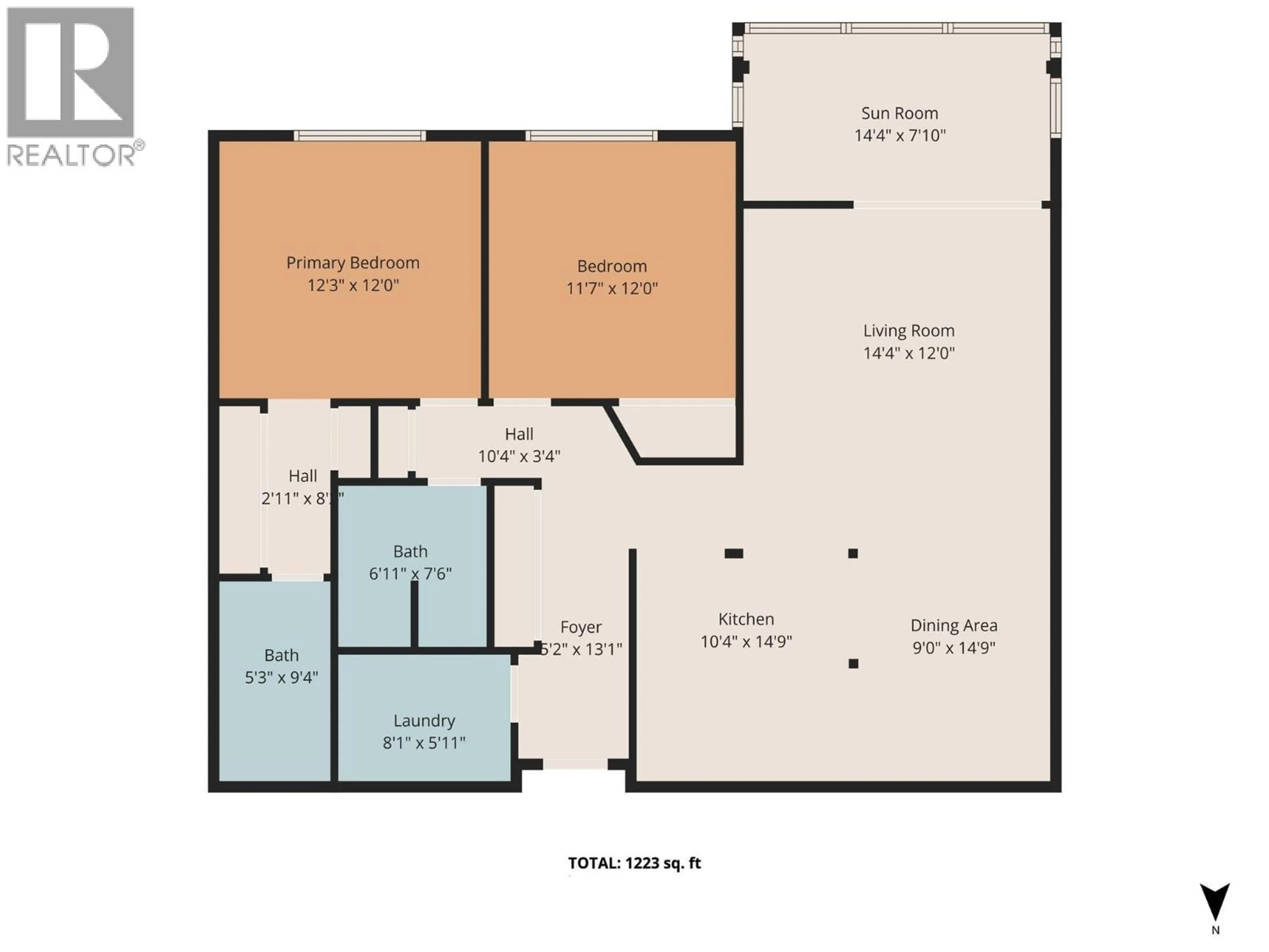 Floor plan for 206 - 1055 LAWRENCE AVENUE, Kelowna British Columbia V1Y6M3