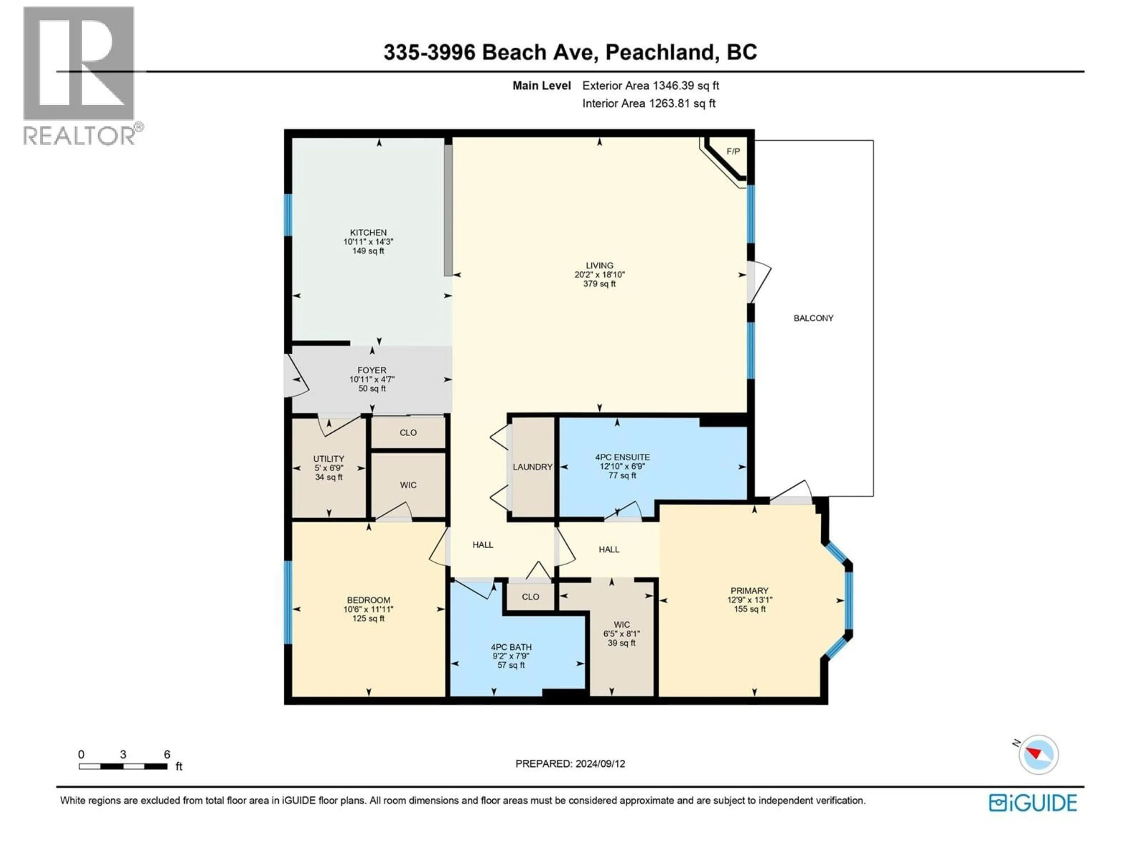Floor plan for 335 - 3996 BEACH AVENUE, Peachland British Columbia V0H1X5