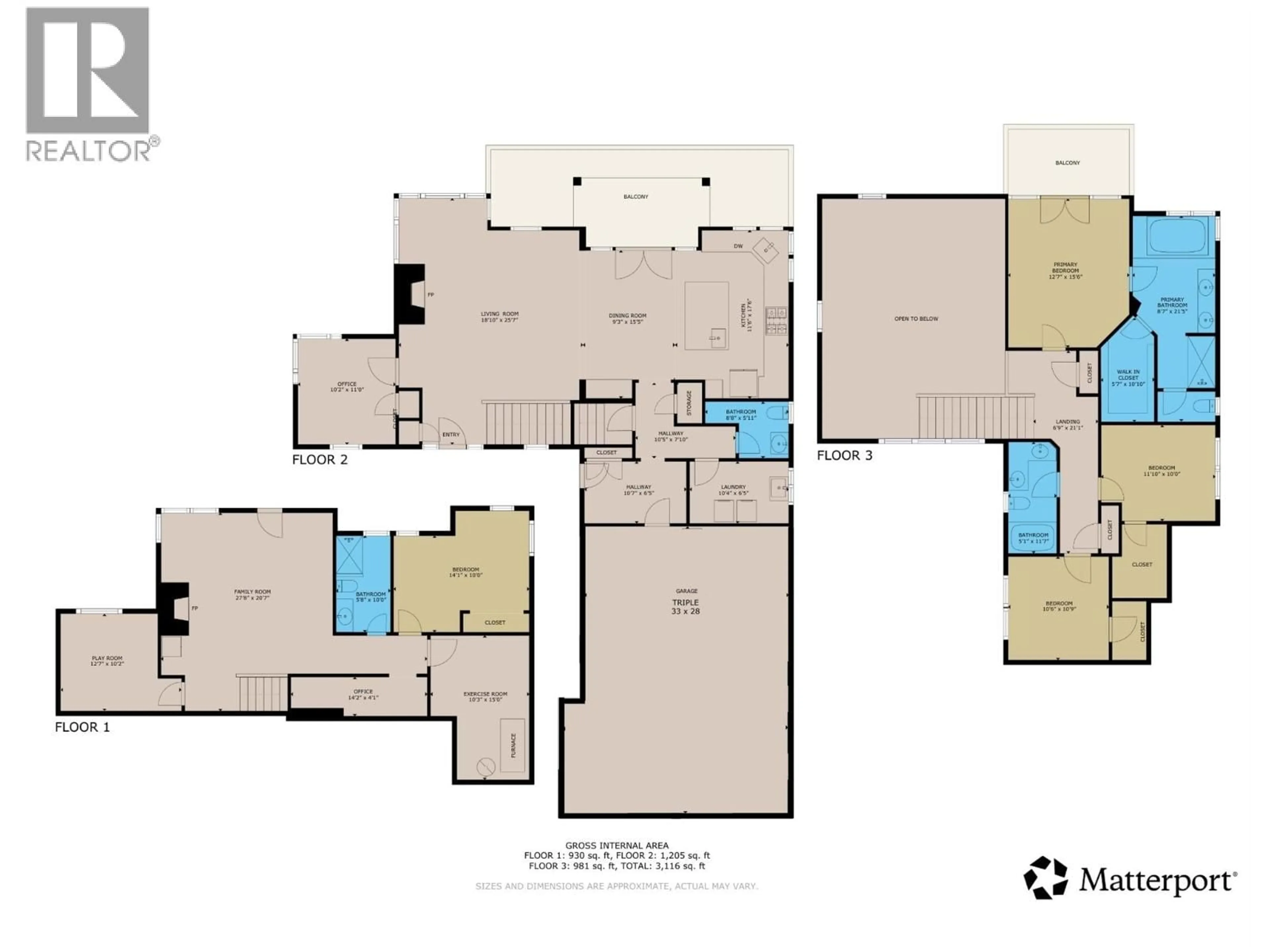 Floor plan for 1509 MOUNT ROYAL RIDGE, Cranbrook British Columbia V1C0C4