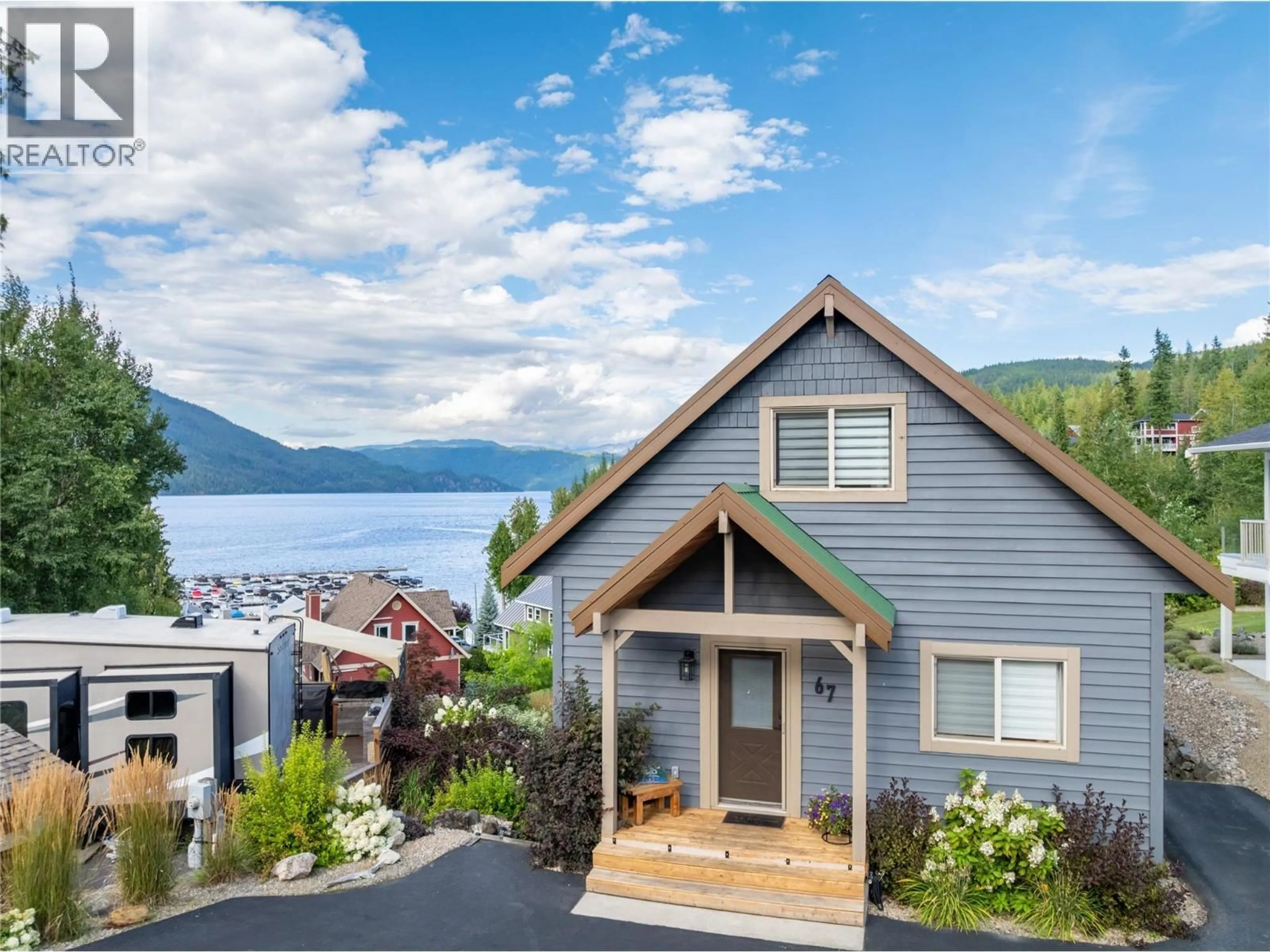 Home with vinyl exterior material, water/lake/river/ocean view for 67 - 6421 EAGLE BAY ROAD, Eagle Bay British Columbia V0E1T0
