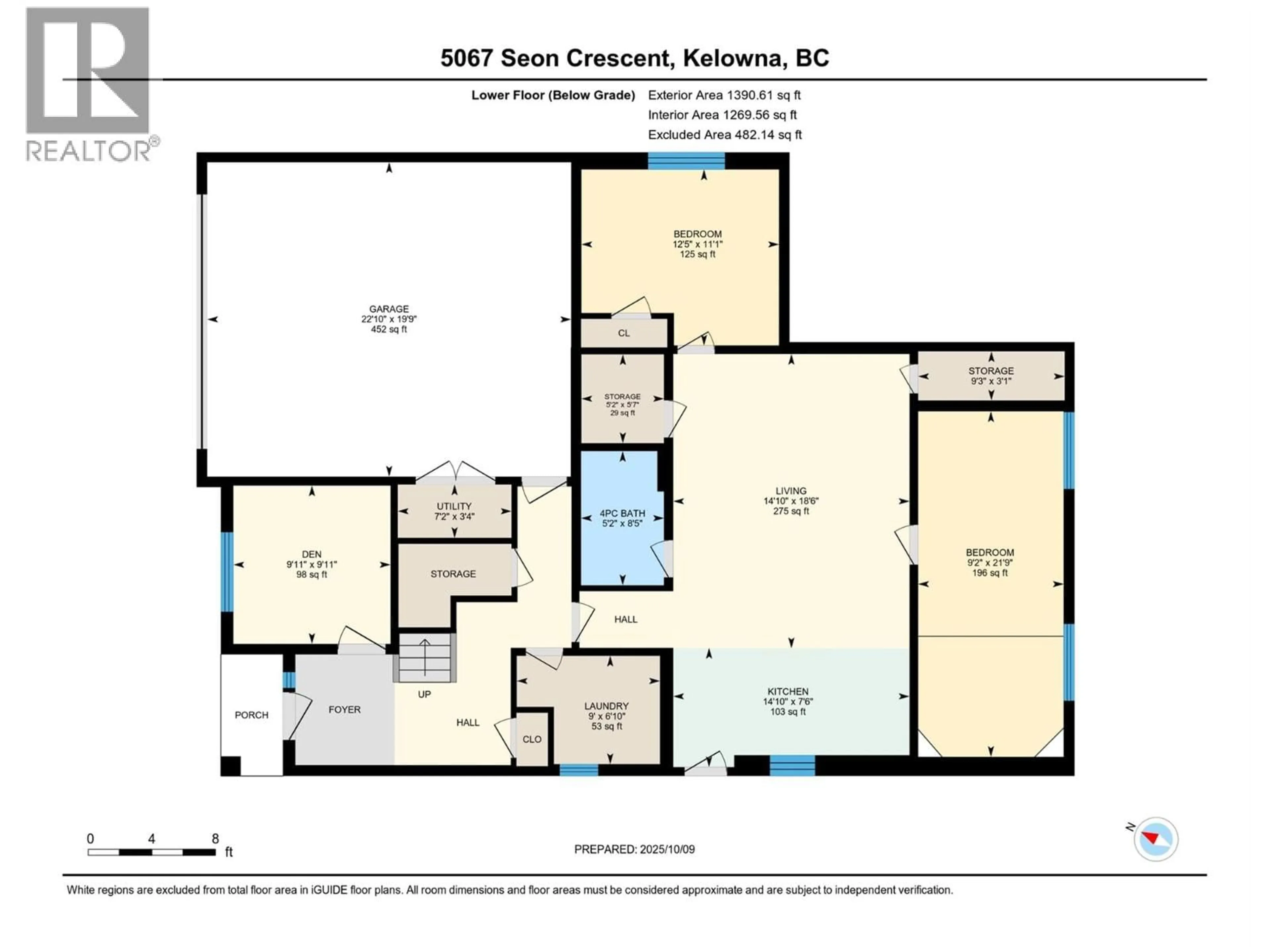 Floor plan for 5067 SEON CRESCENT, Kelowna British Columbia V1W5G8