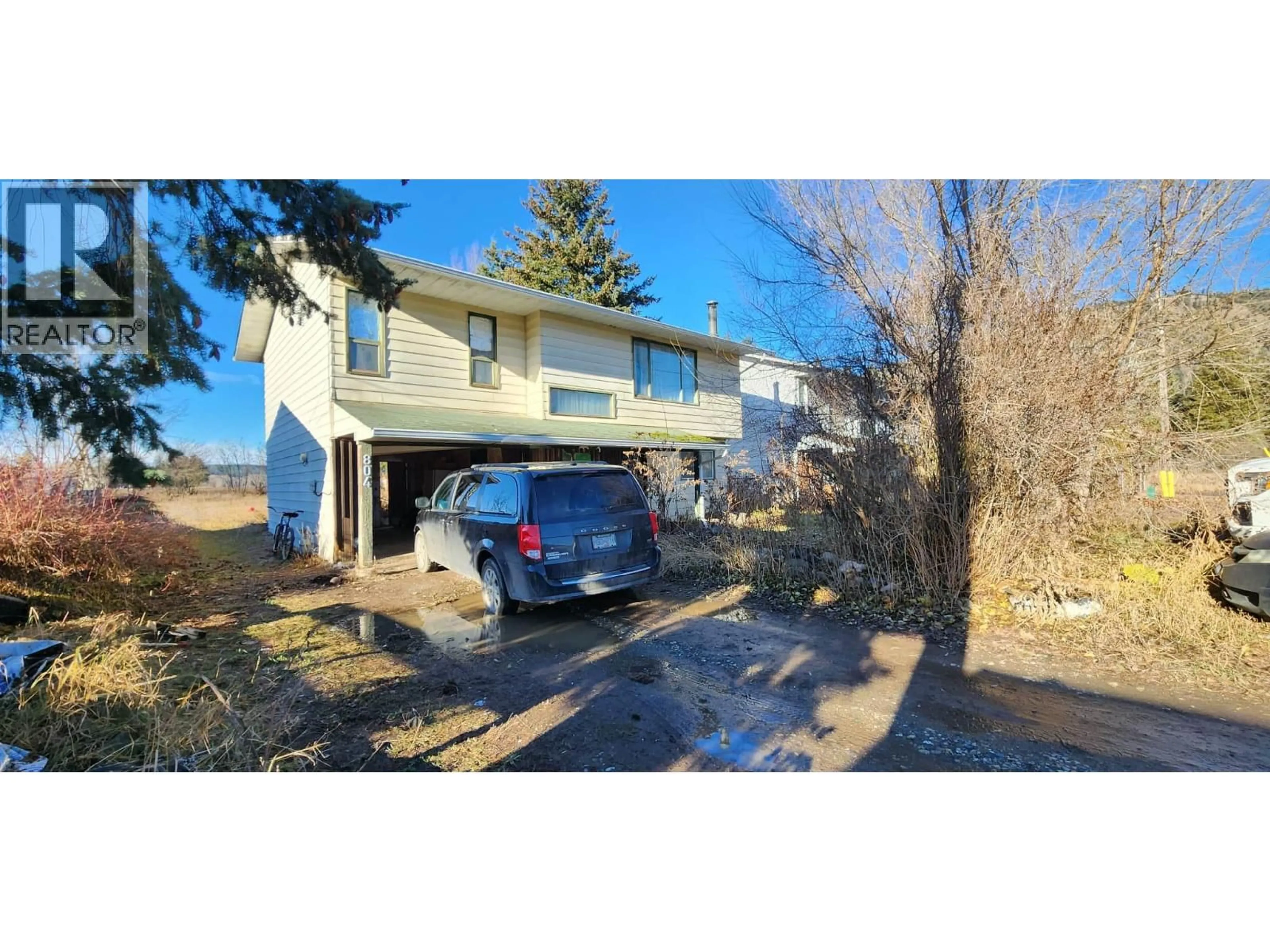 A pic from outside/outdoor area/front of a property/back of a property/a pic from drone, street for 804 FRASER ROAD, Lumby British Columbia V0E2G7