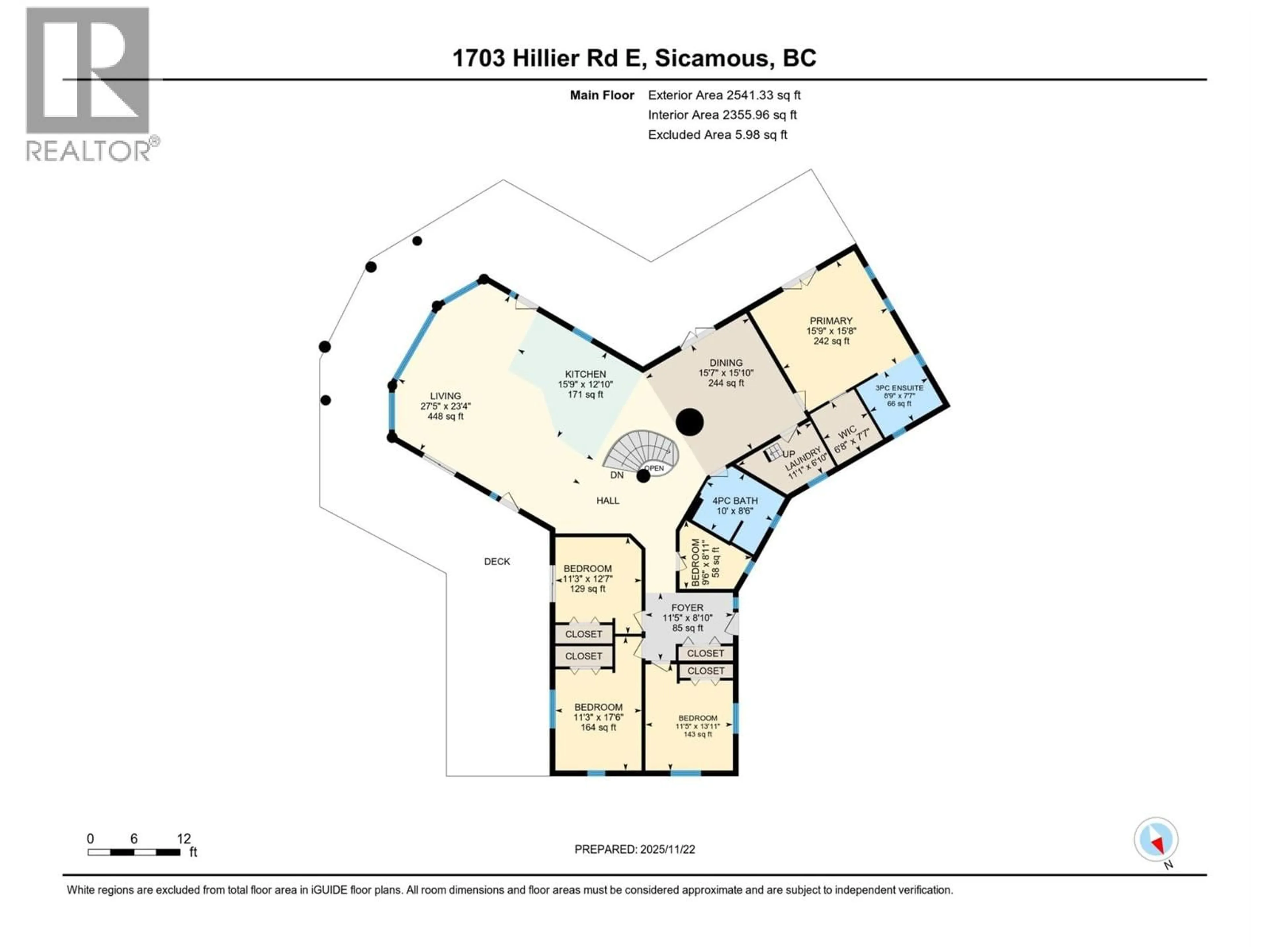 Floor plan for 1703 HILLIER ROAD, Sicamous British Columbia V0E2V0