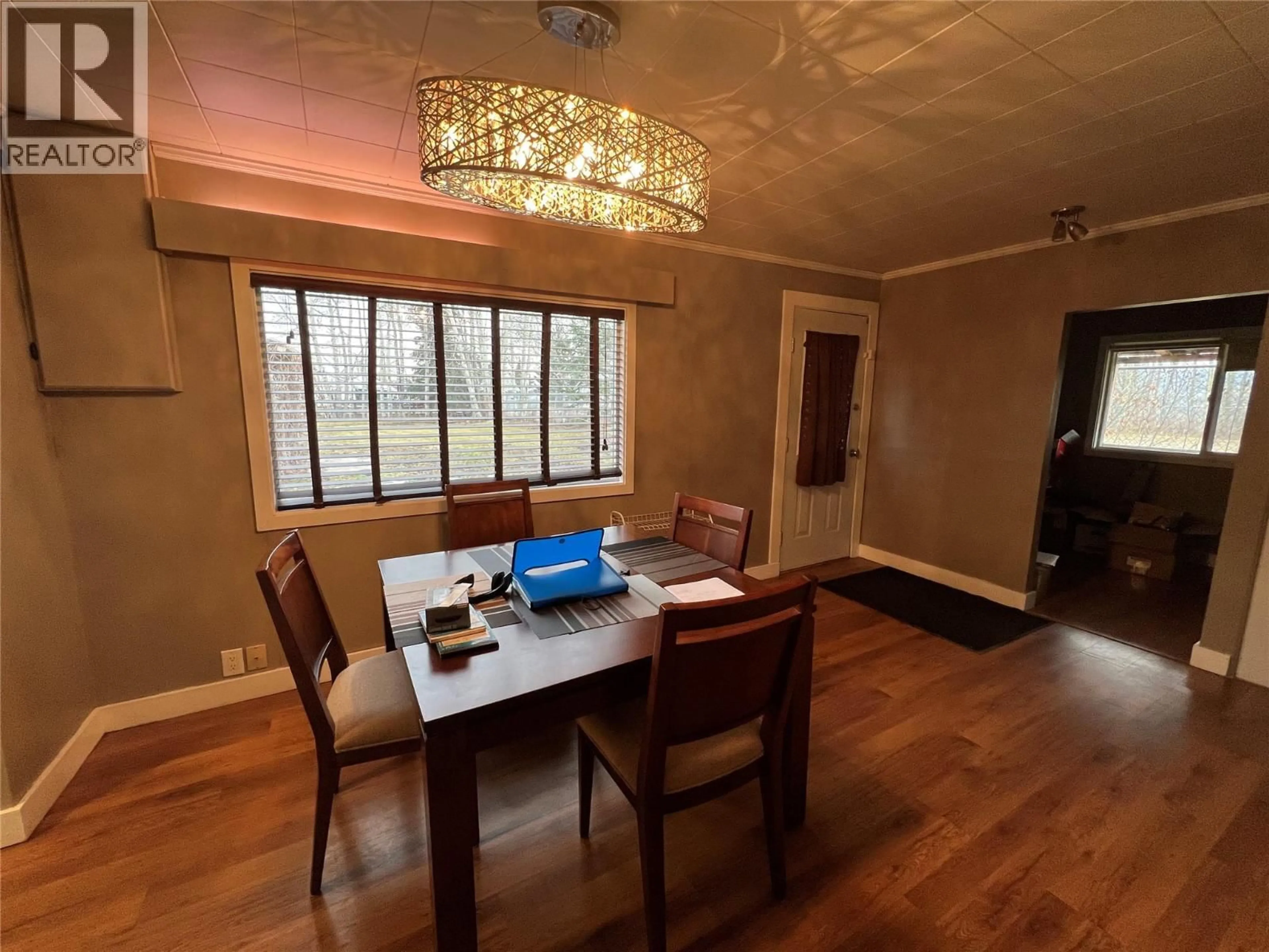 Dining room, wood/laminate floor for 5007 47 AVENUE, Pouce Coupe British Columbia V0C2C0