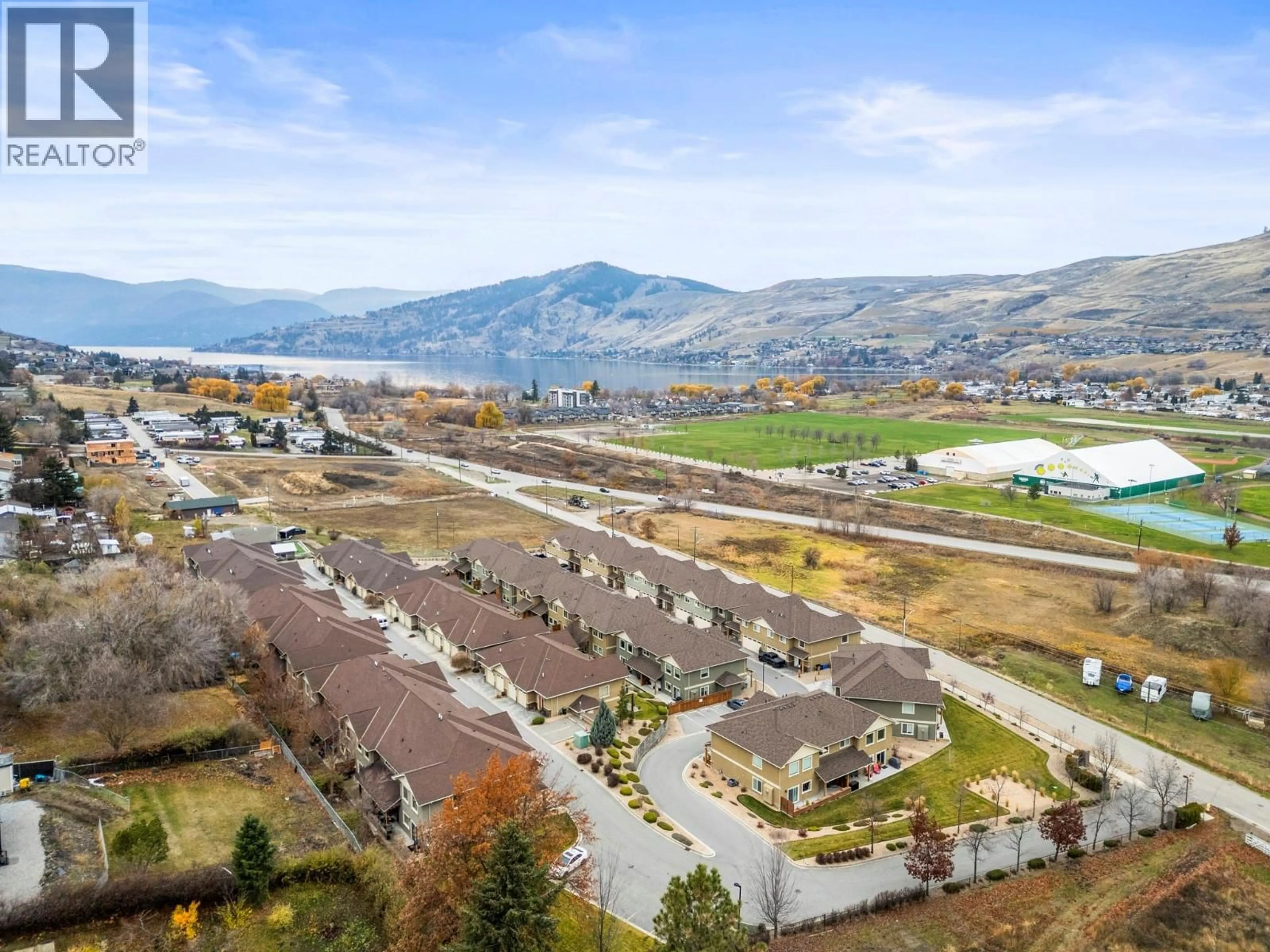 A pic from outside/outdoor area/front of a property/back of a property/a pic from drone, mountain view for 9 - 6600 OKANAGAN AVENUE, Vernon British Columbia V1H2K6