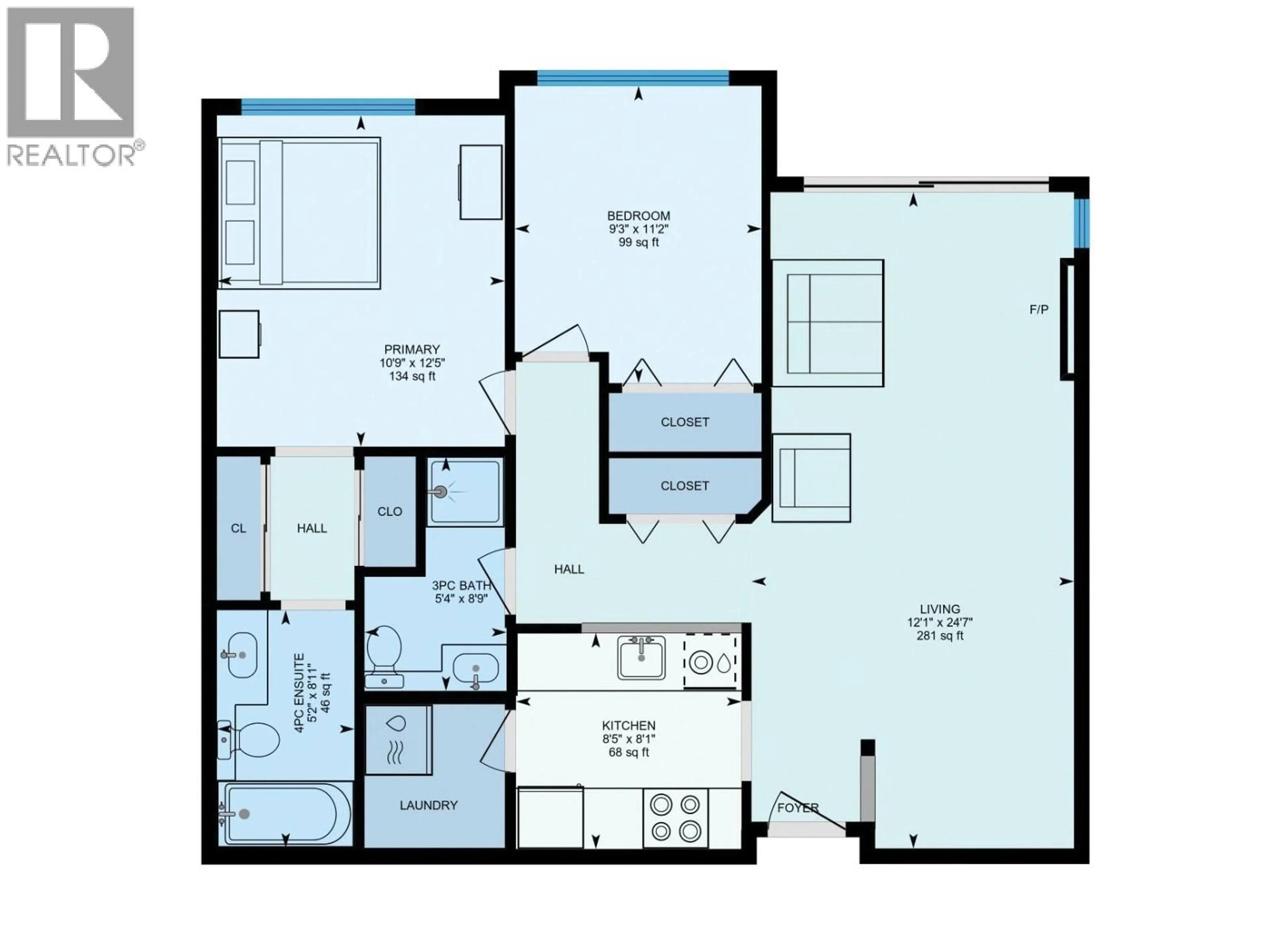 Floor plan for 205 - 650 3 STREET SOUTHWEST, Salmon Arm British Columbia V1E1P6