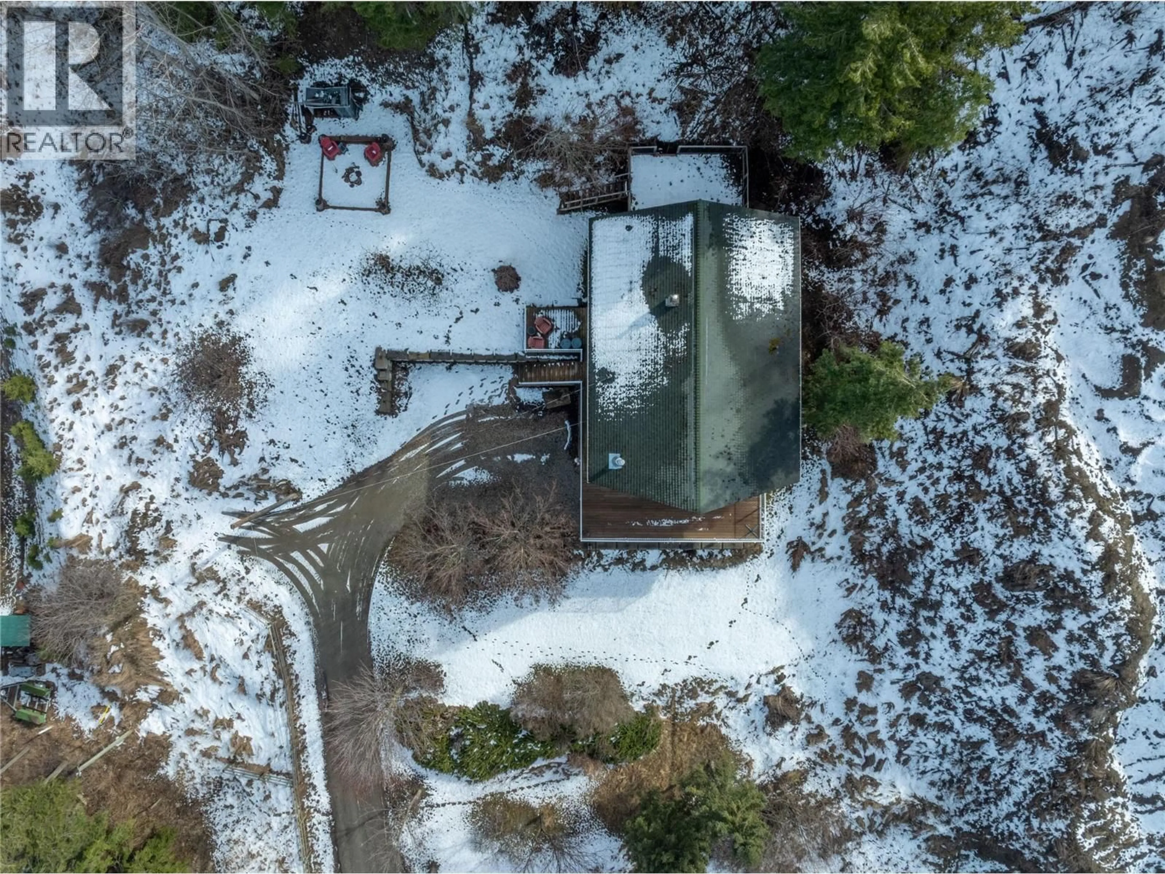 A pic from outside/outdoor area/front of a property/back of a property/a pic from drone, building for 1348 VELLA ROAD, Tappen British Columbia V0E2X2