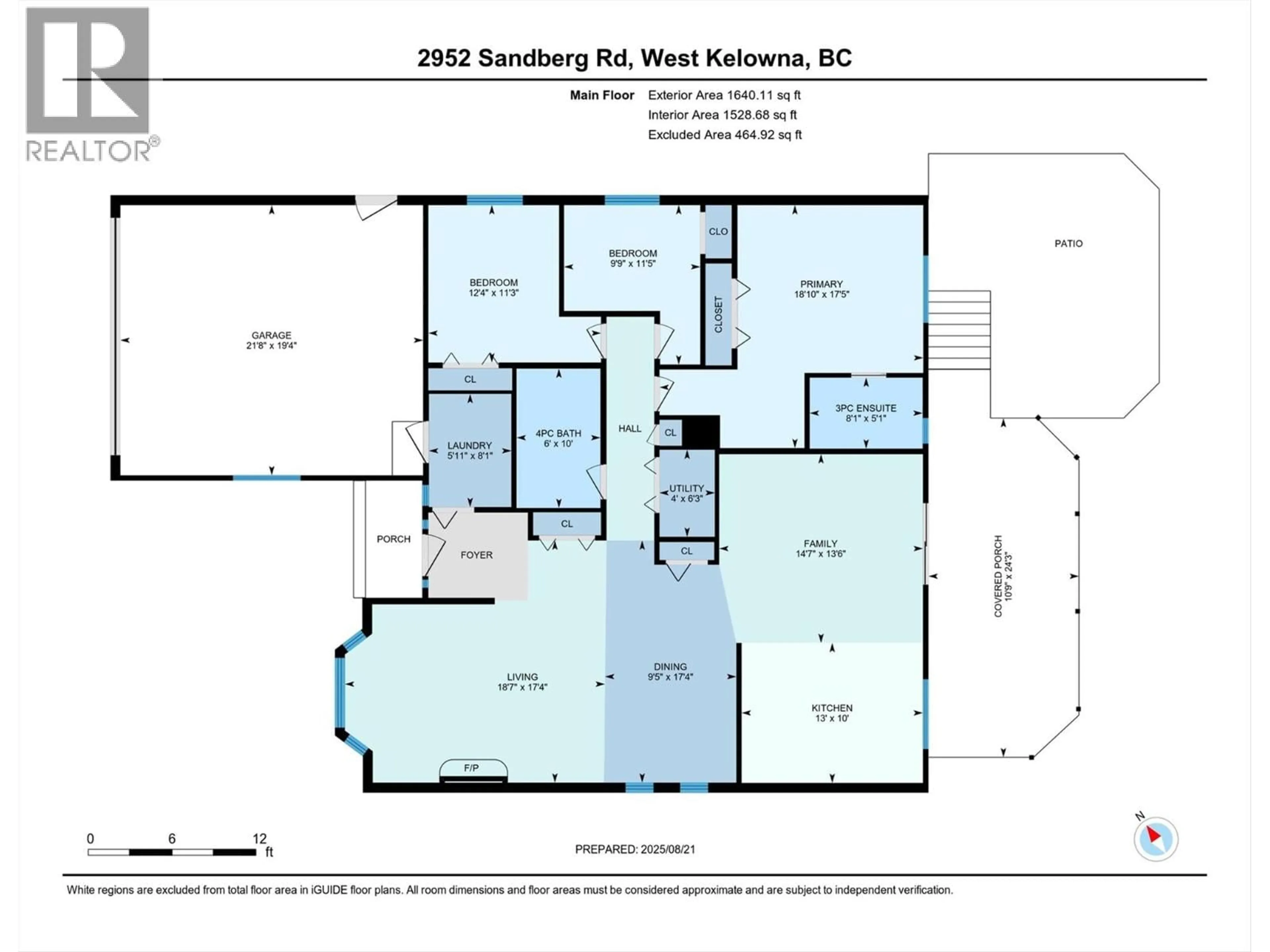 Floor plan for 2952 SANDBERG ROAD, West Kelowna British Columbia V4T1M5