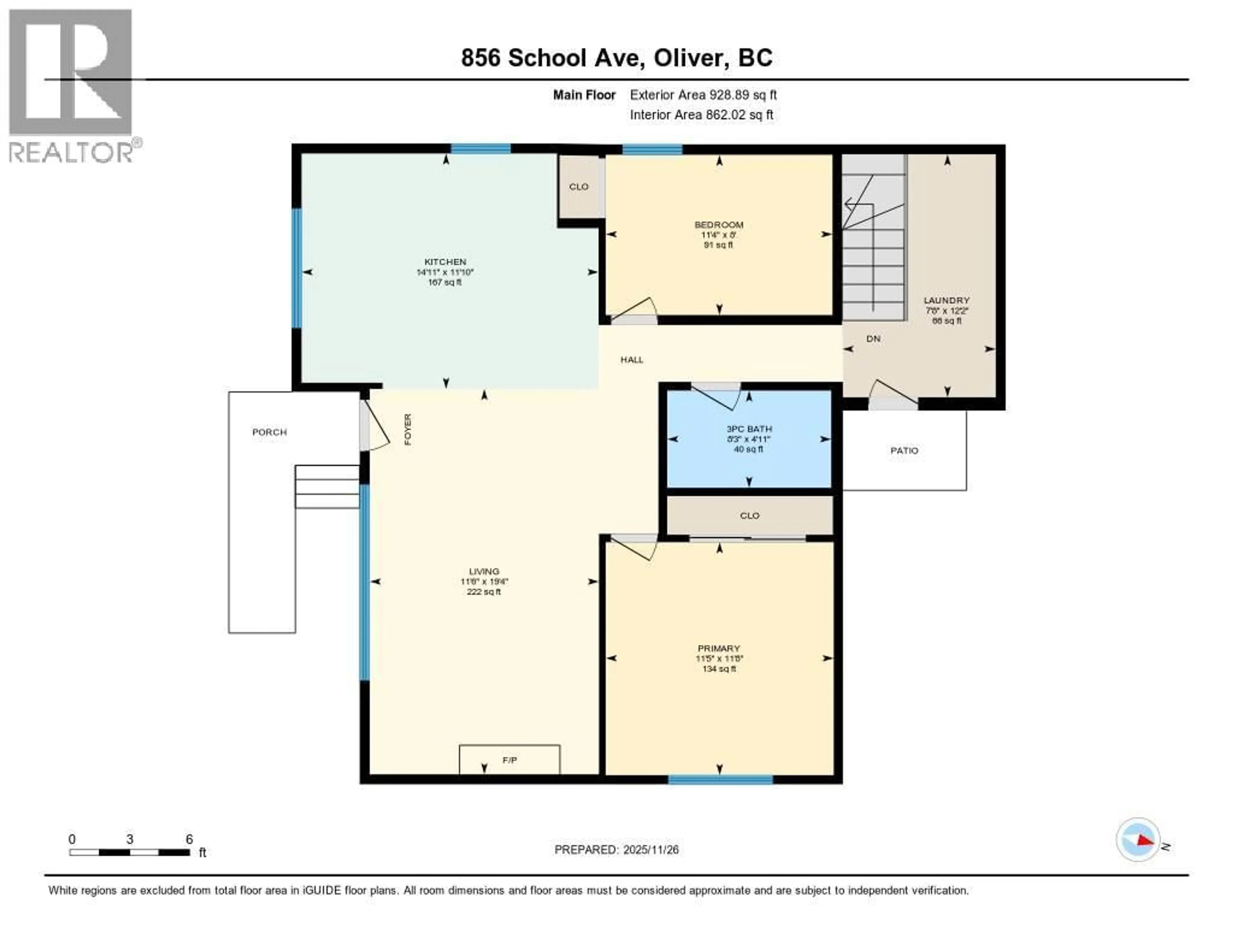 Floor plan for 856 SCHOOL AVENUE, Oliver British Columbia V0H1T6