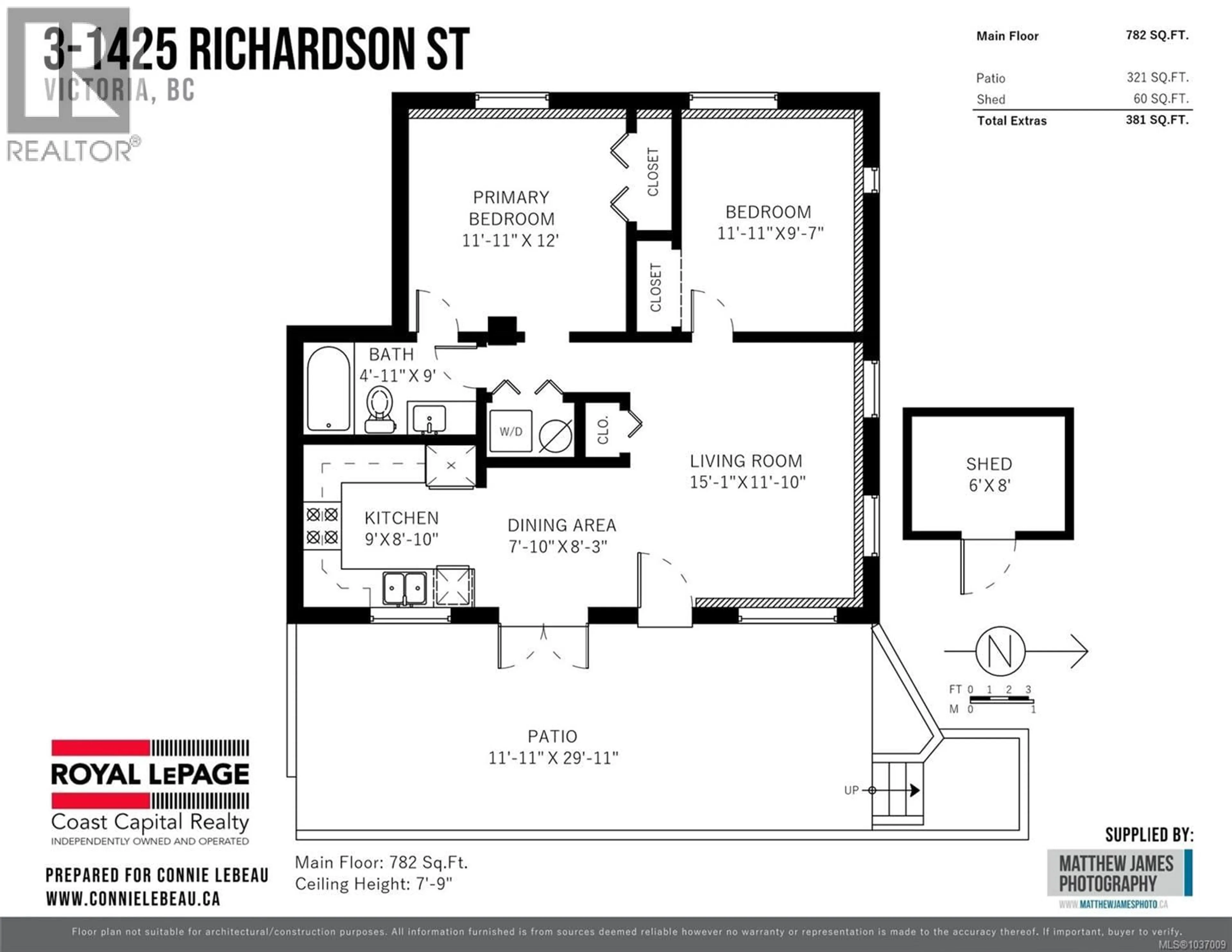 Floor plan for 3 - 1425 RICHARDSON STREET, Victoria British Columbia V9S1R1