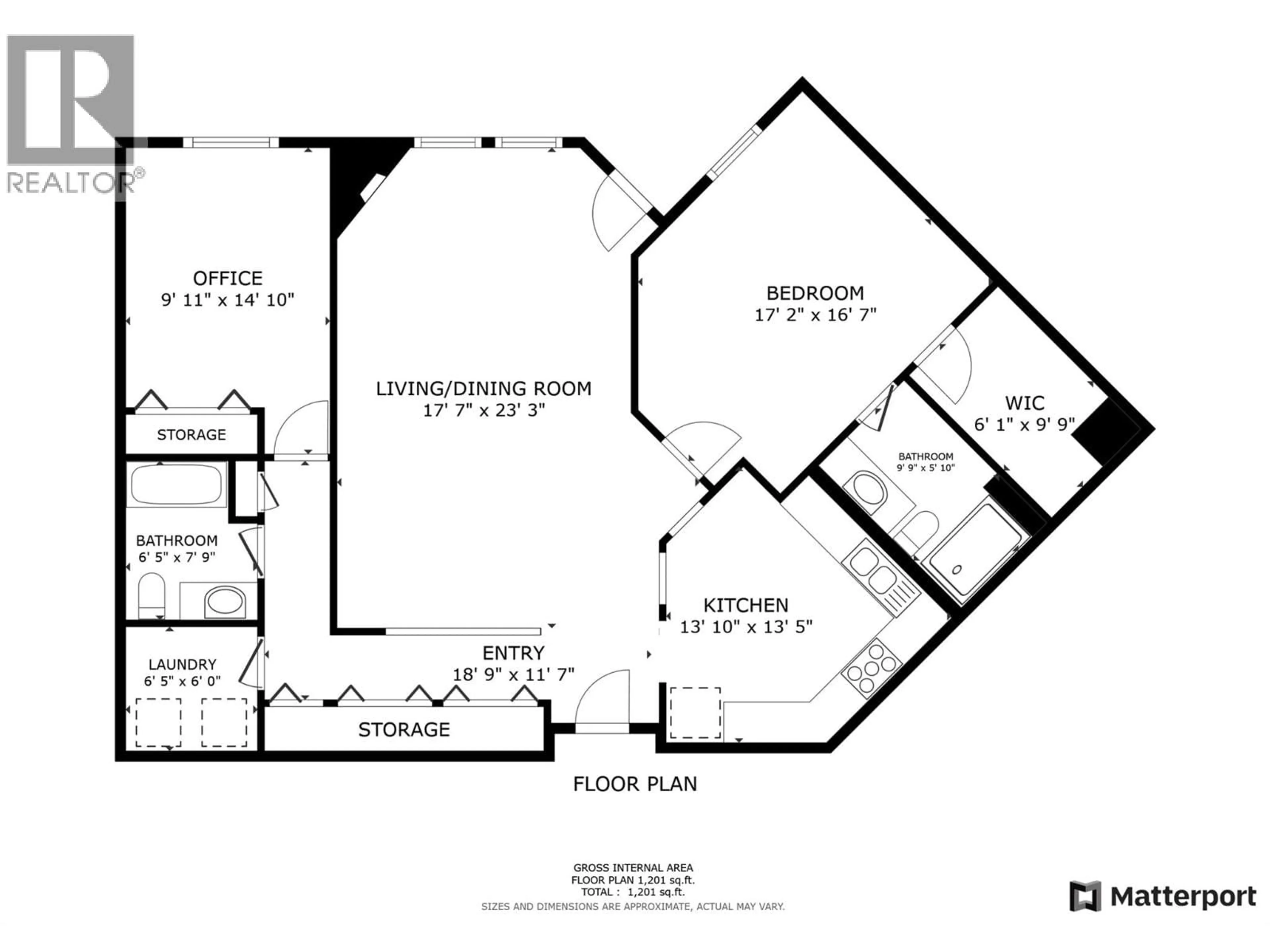Floor plan for 102 - 3300 CENTENNIAL DRIVE, Vernon British Columbia V1T9M5